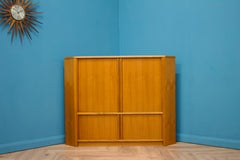 Mid-Century Teak Danish Corner TV Stand, 1970s