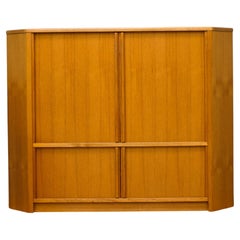 Mid-Century Teak Danish Corner TV Stand, 1970s