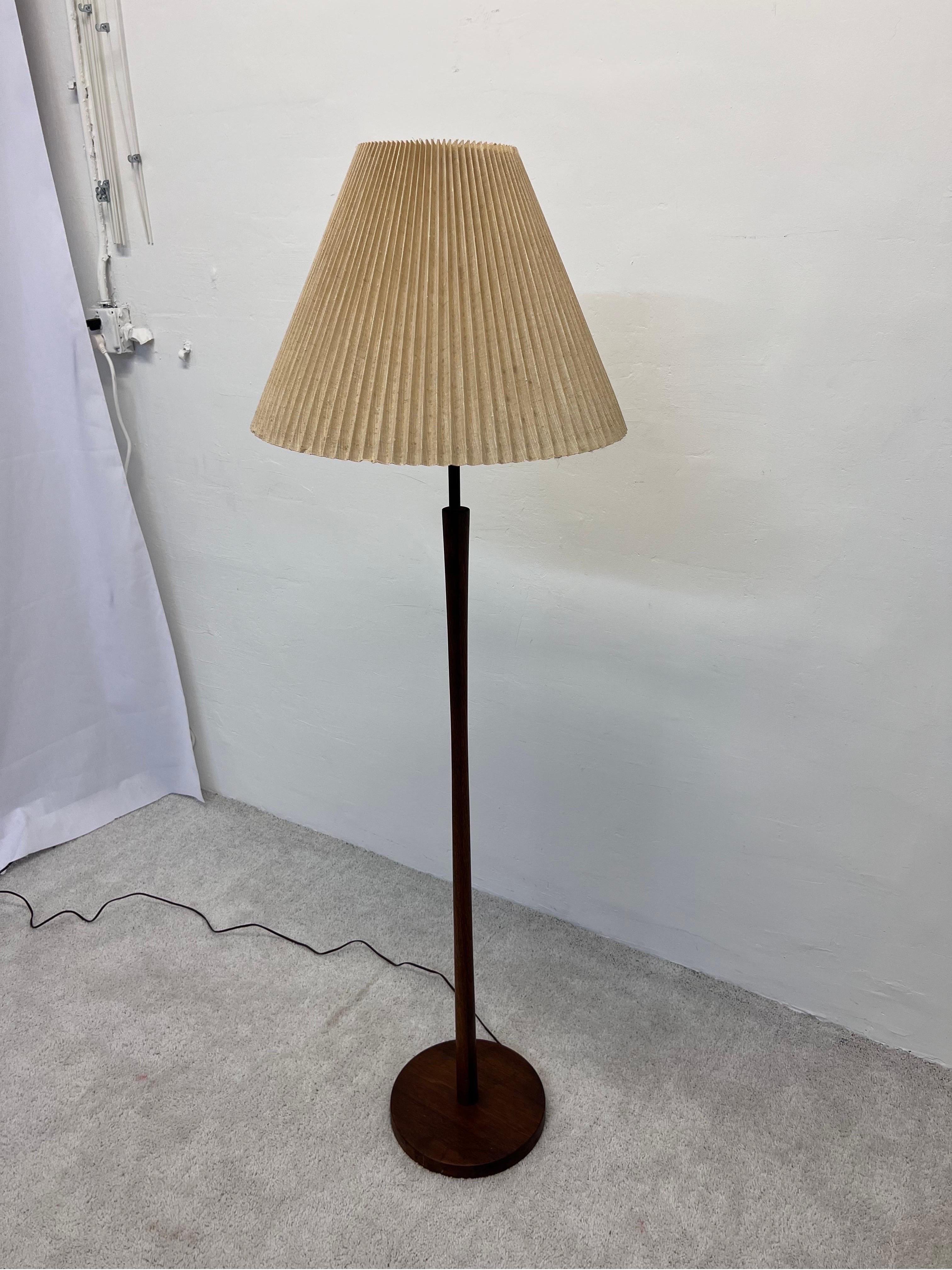 danish teak floor lamp