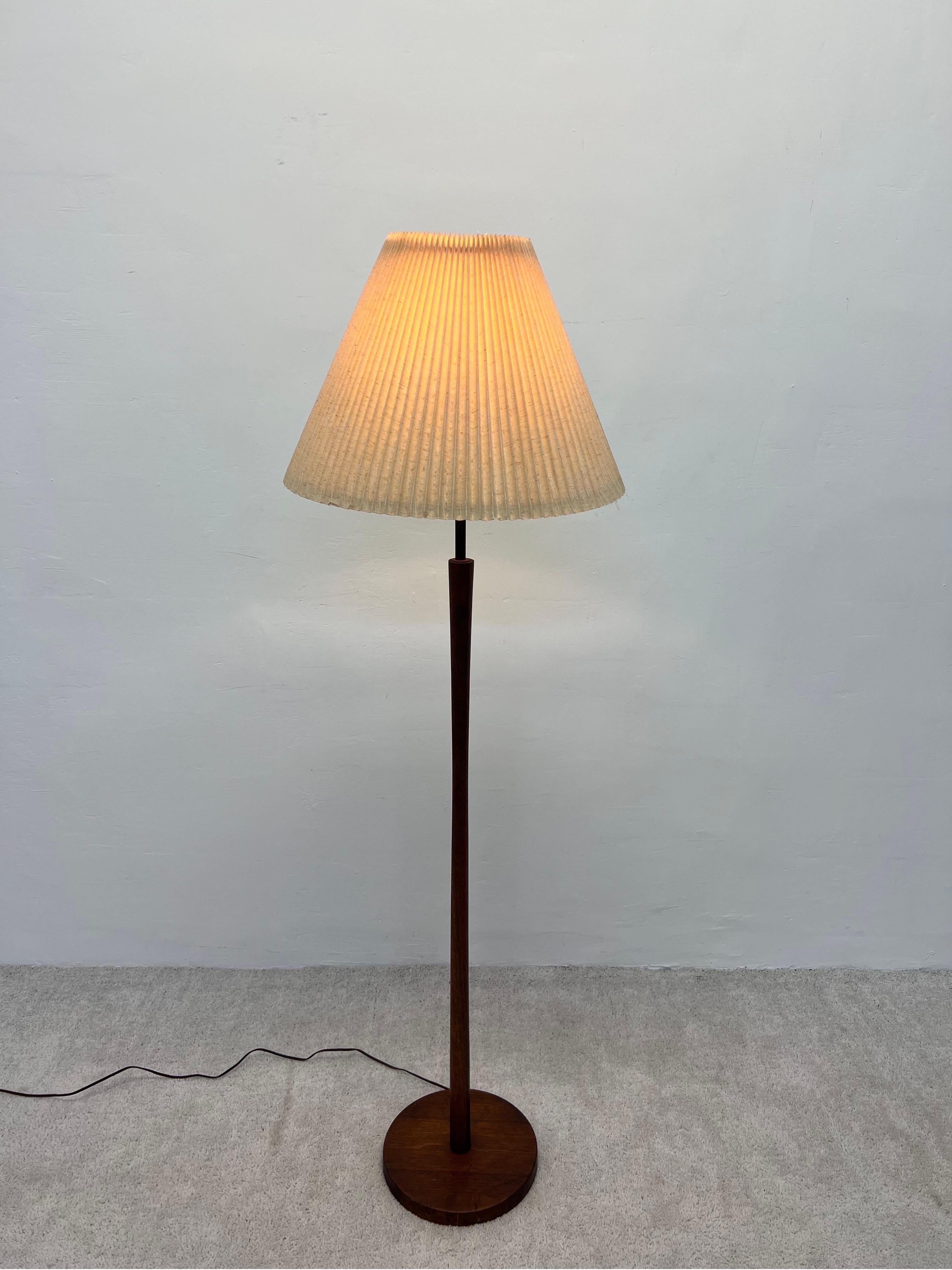 pleated floor lamp
