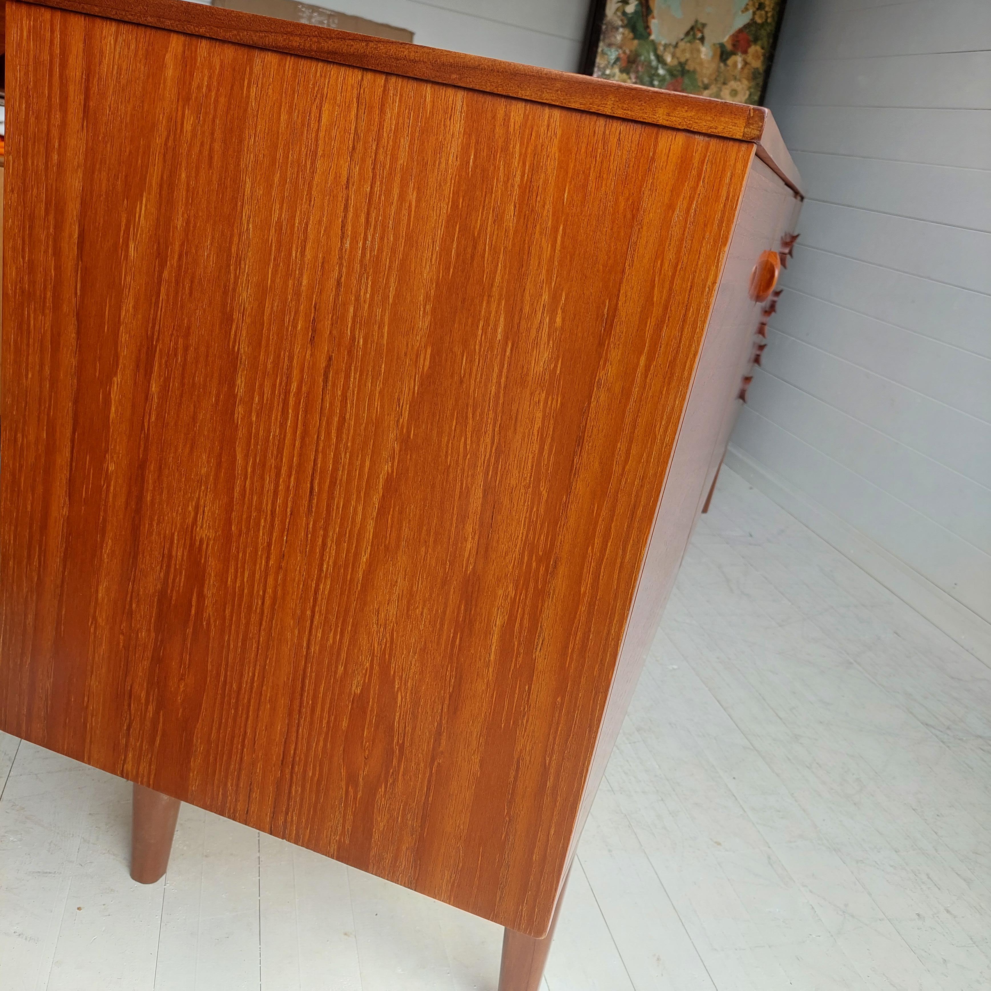 Midcentury Teak Danish Style Sideboard by Nathan, 60s 10