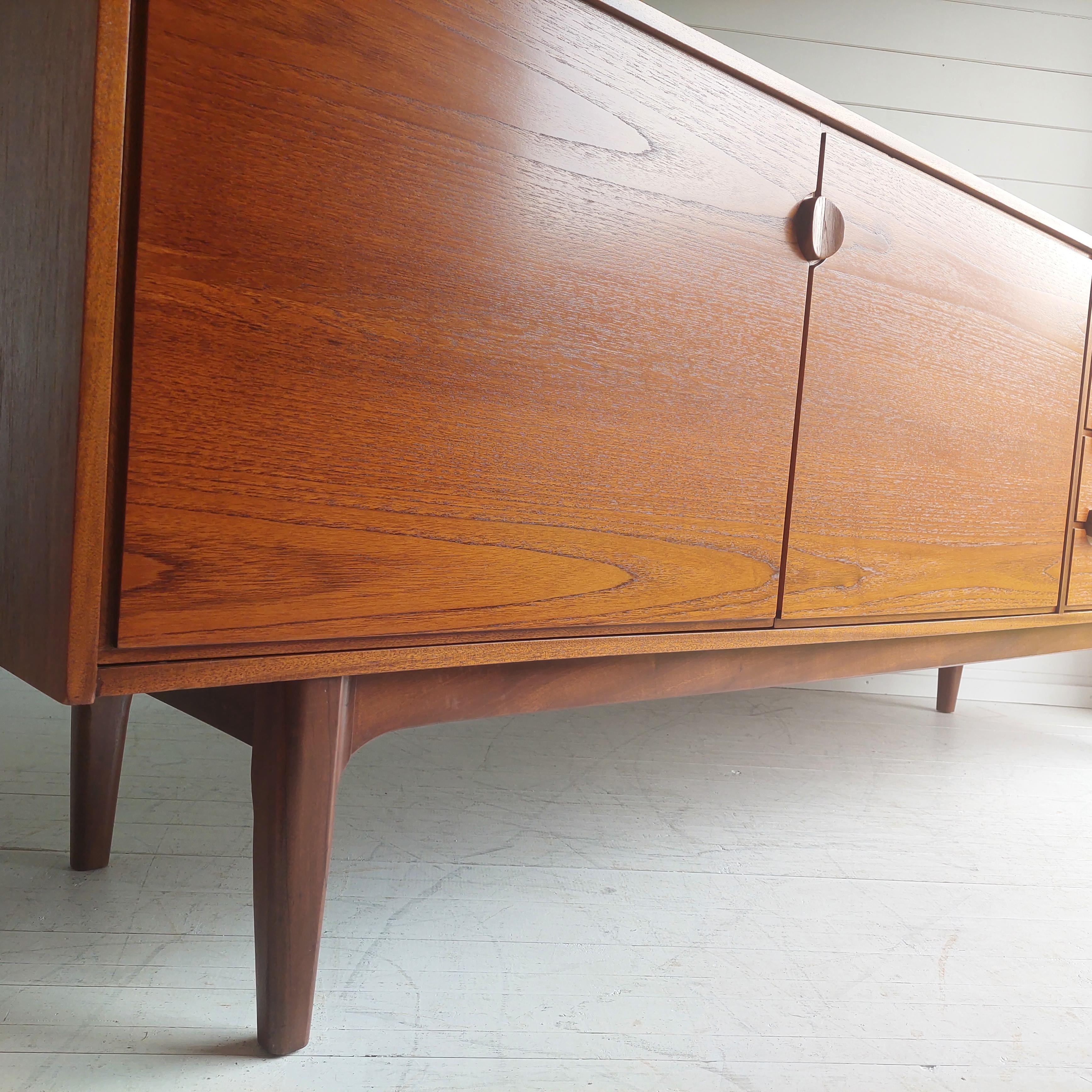 Midcentury Teak Danish Style Sideboard by Nathan, 60s 12