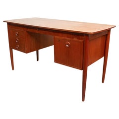Vintage Mid-Century Teak Desk by Maurice Villency