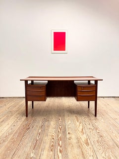 Mid-Century Teak Desk by Peter Løvig Nielsen, Denmark, 1960s