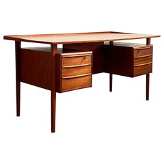Mid-Century Teak Desk by Peter Løvig Nielsen, Denmark, 1960s