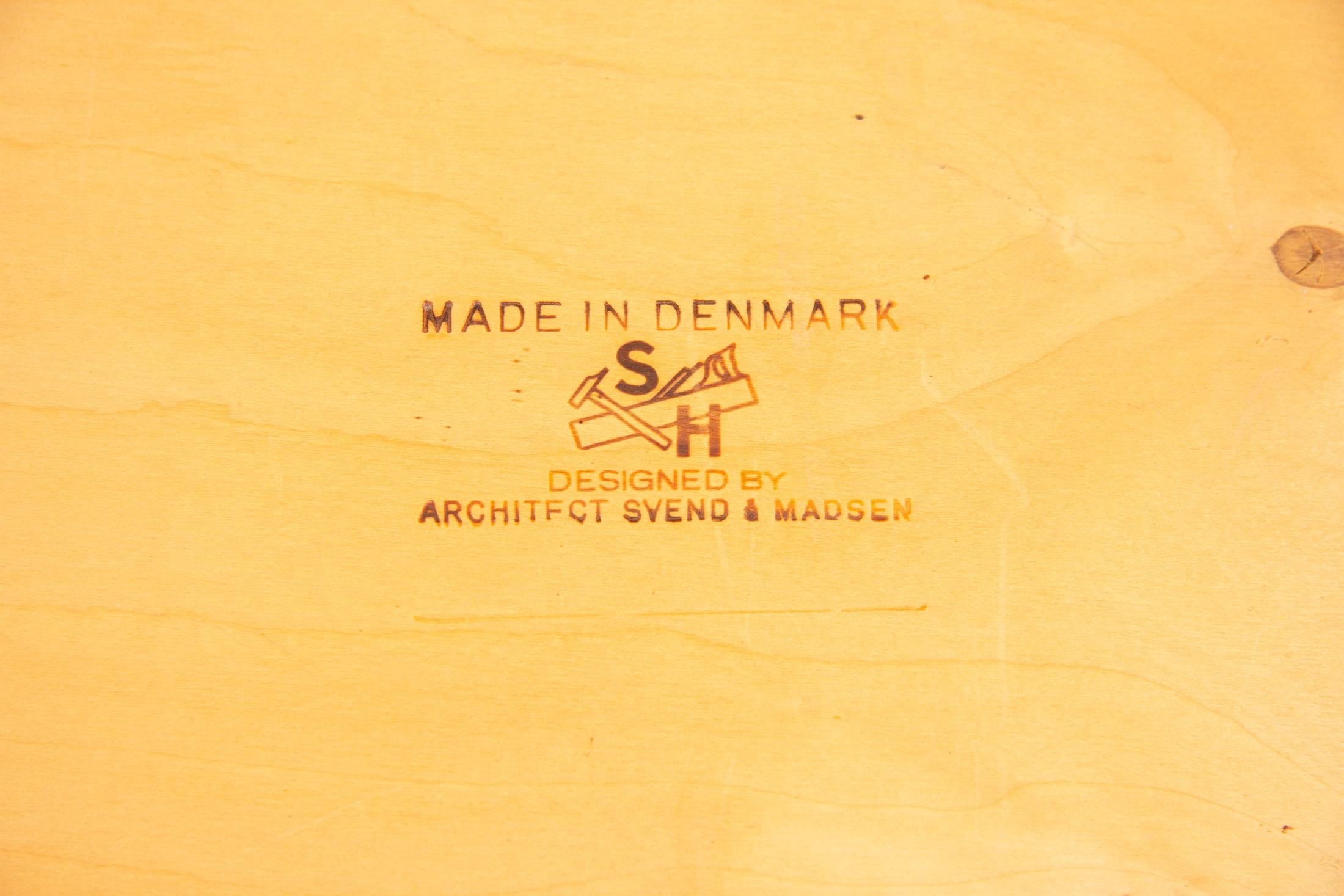 Midcentury Teak Desk by Svend Aage Madsen for Sigurd Hansen, Danish, circa 1960 For Sale 3