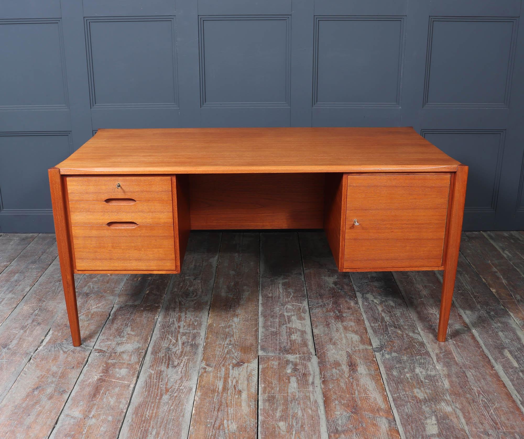 German Mid Century Teak Desk c1960
