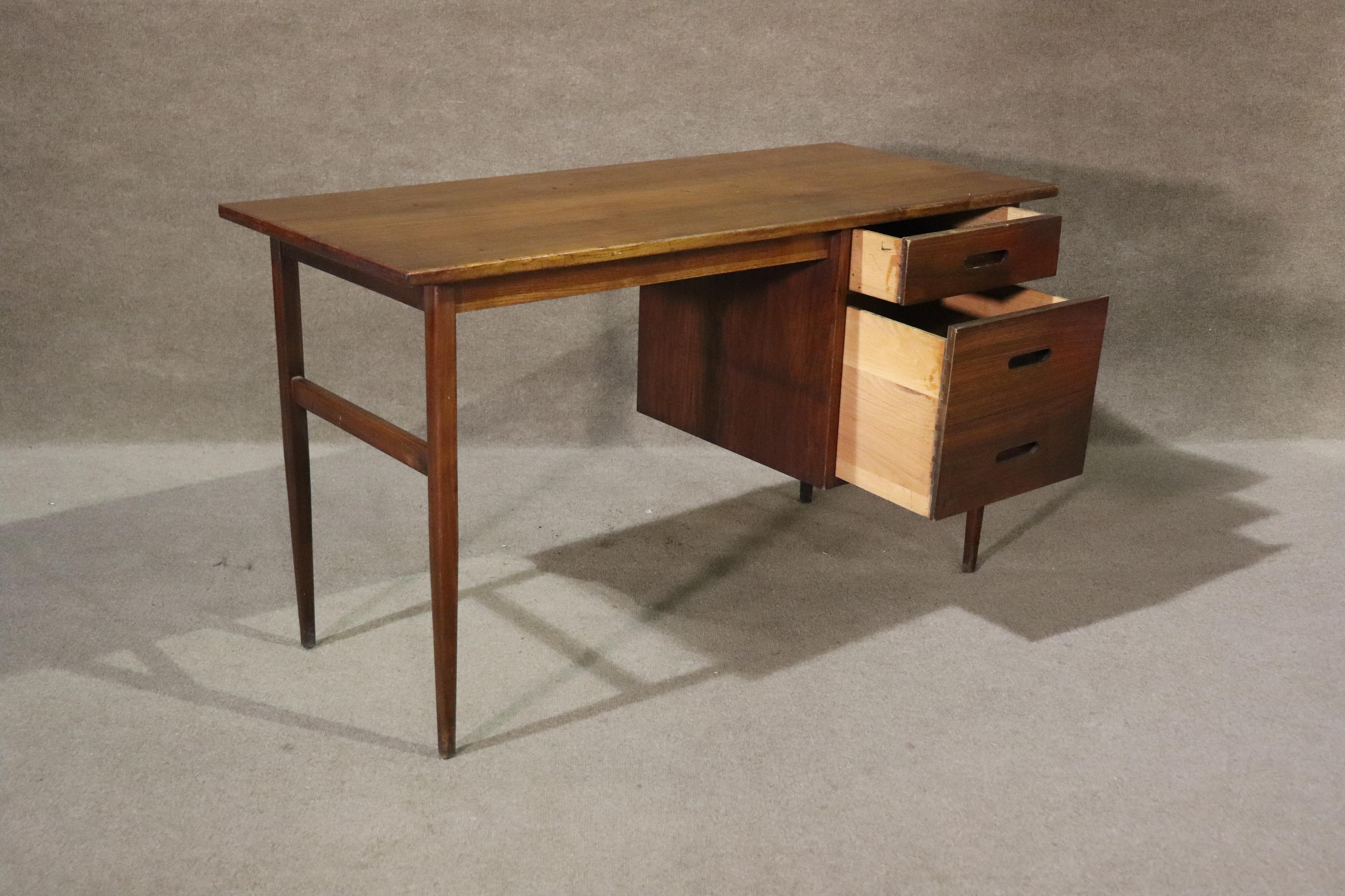 Mid-Century Modern Mid-Century Teak Desk For Sale