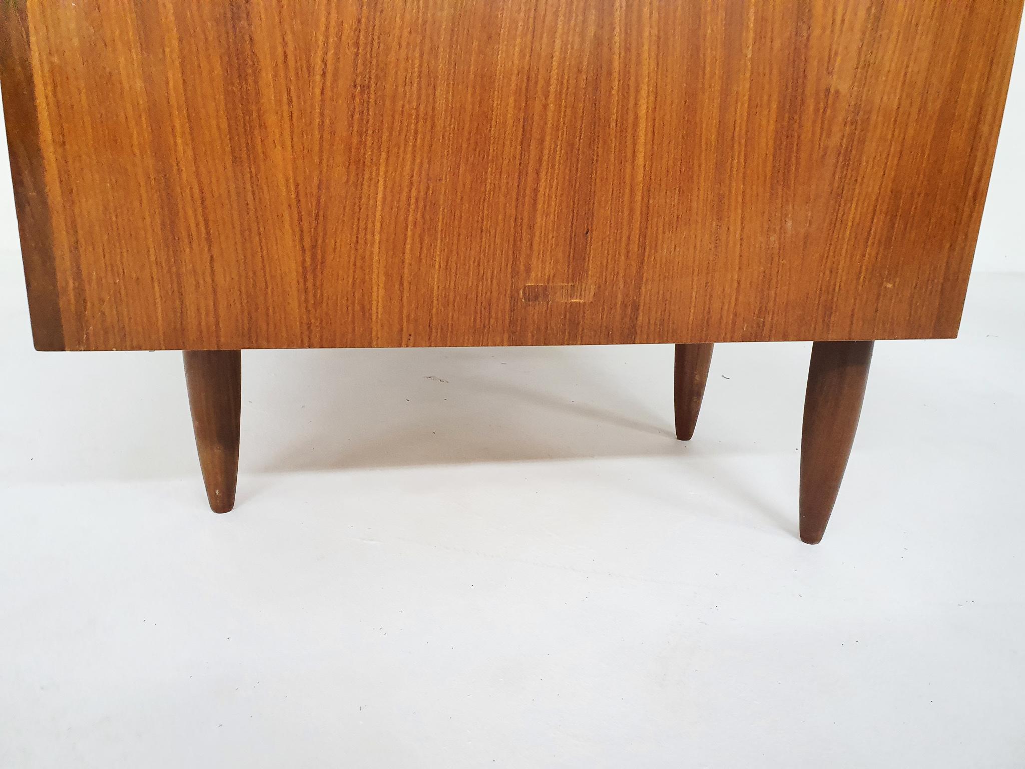  Mid-century teak desk, The Netherlands 1960's For Sale 5