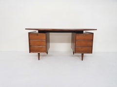 Mid-century teak desk, The Netherlands 1960's