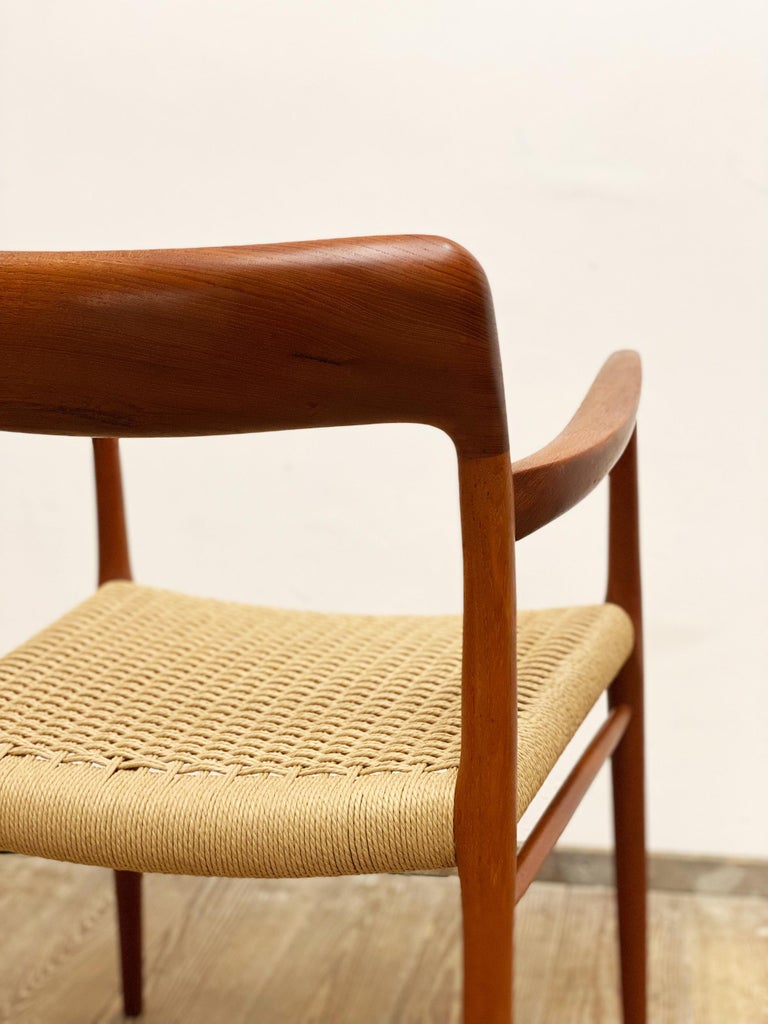 Mid-Century Teak Dining Chair #64 by Niels O. Møller for J. L. Moller For Sale 10