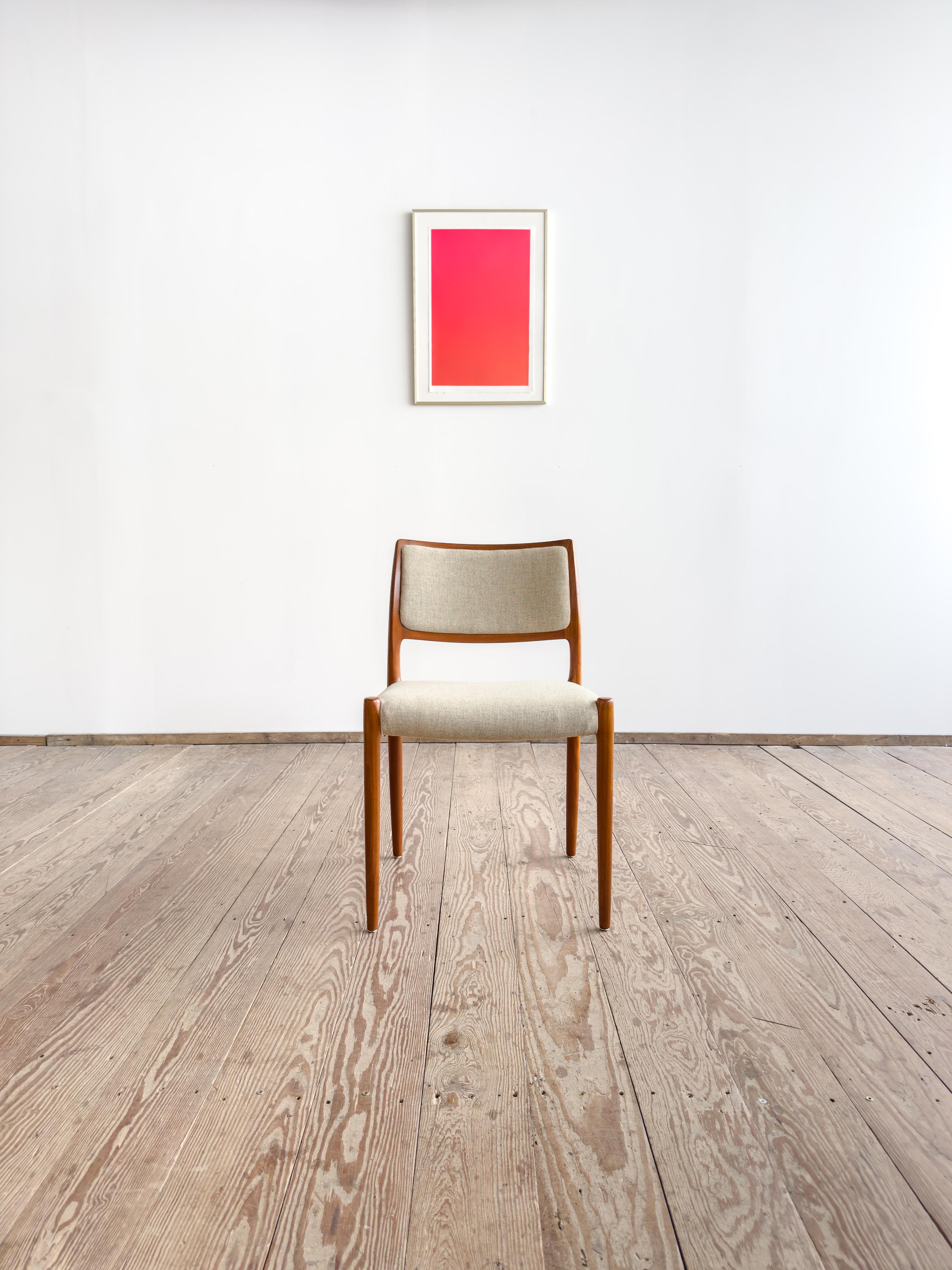 Mid-Century Modern Mid-Century Teak Dining Chair model 80 by Niels O. Møller for J. L. Moller For Sale