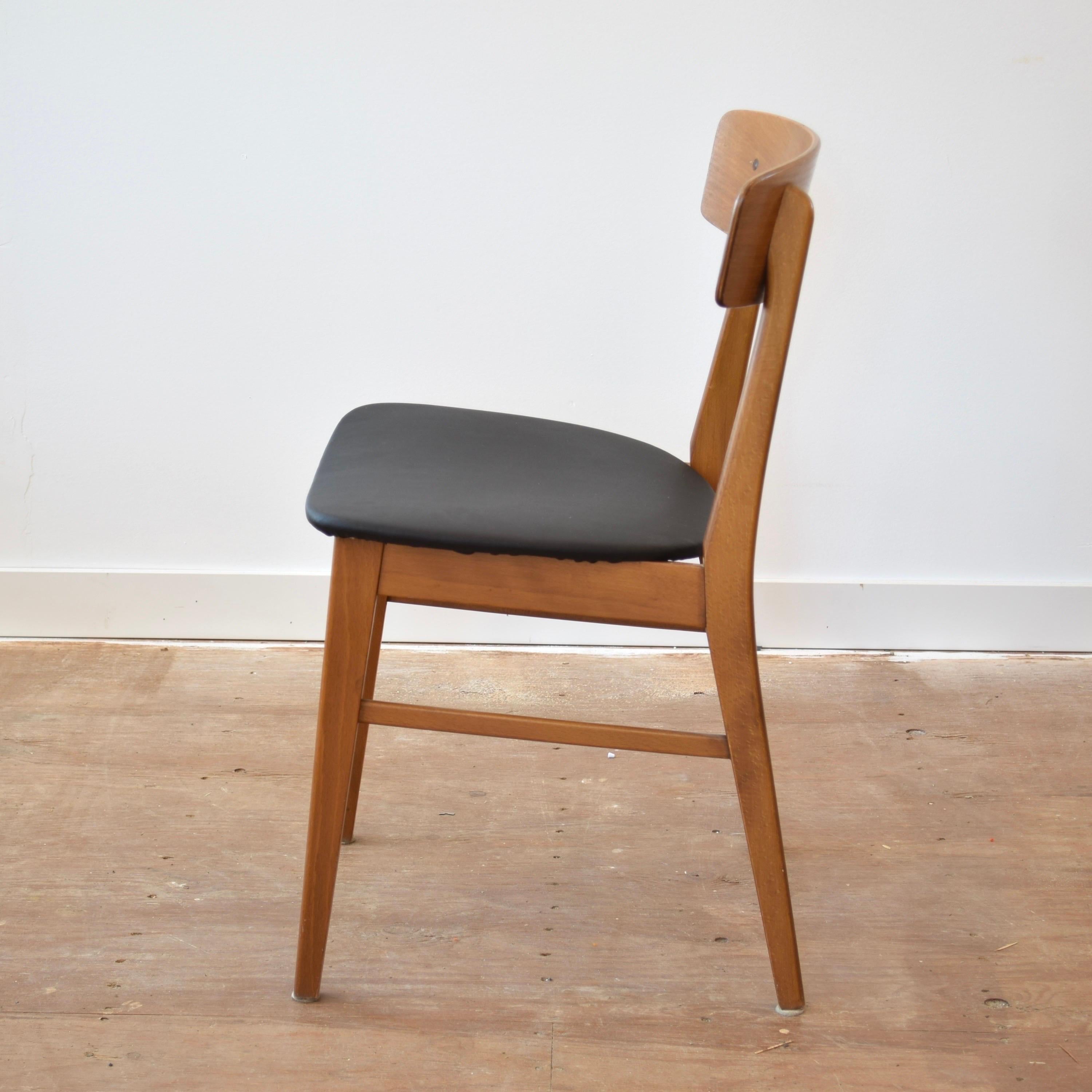 Mid Century Teak Dining Chair Set by Farstrup at 1stDibs