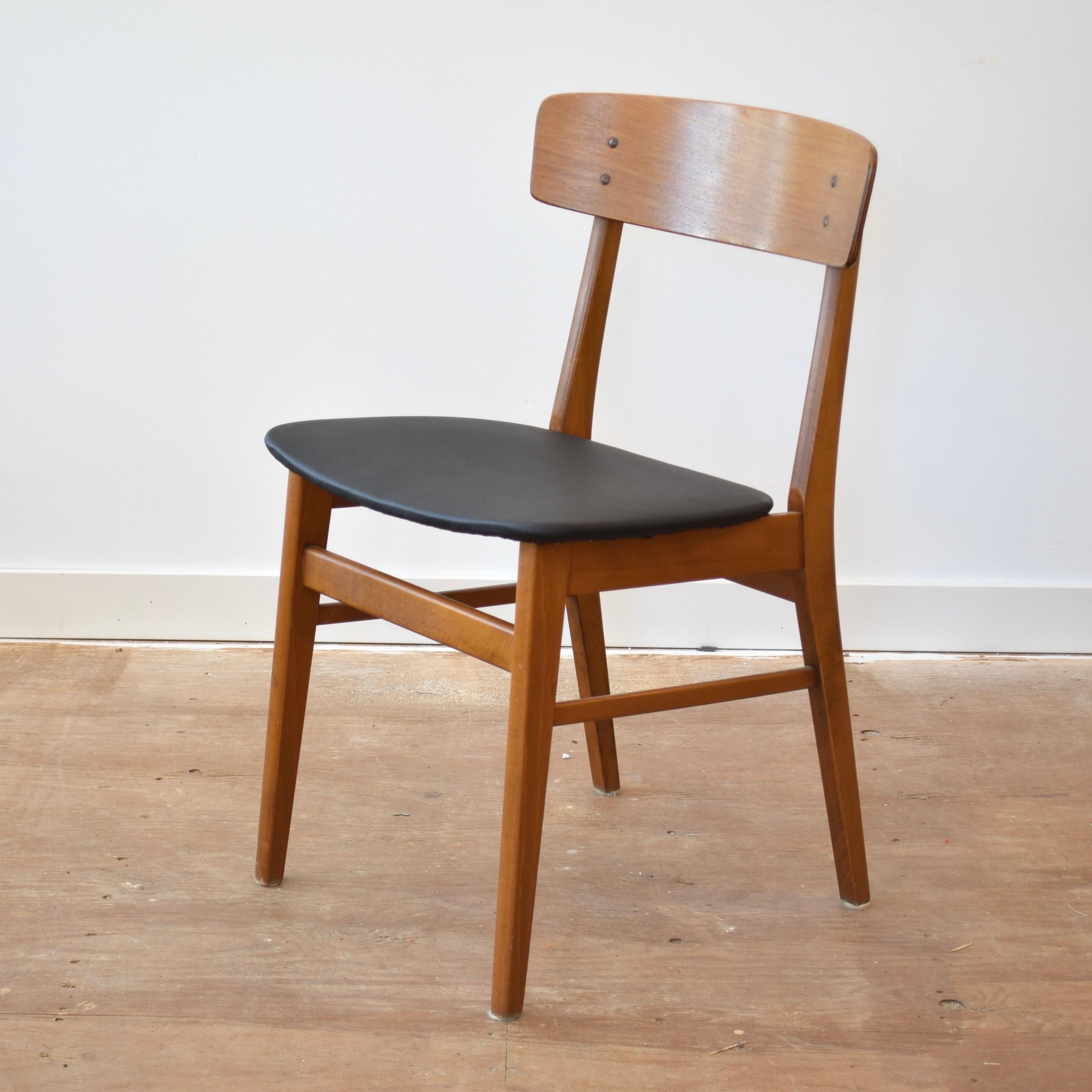 Mid Century Teak Dining Chair Set by Farstrup 4