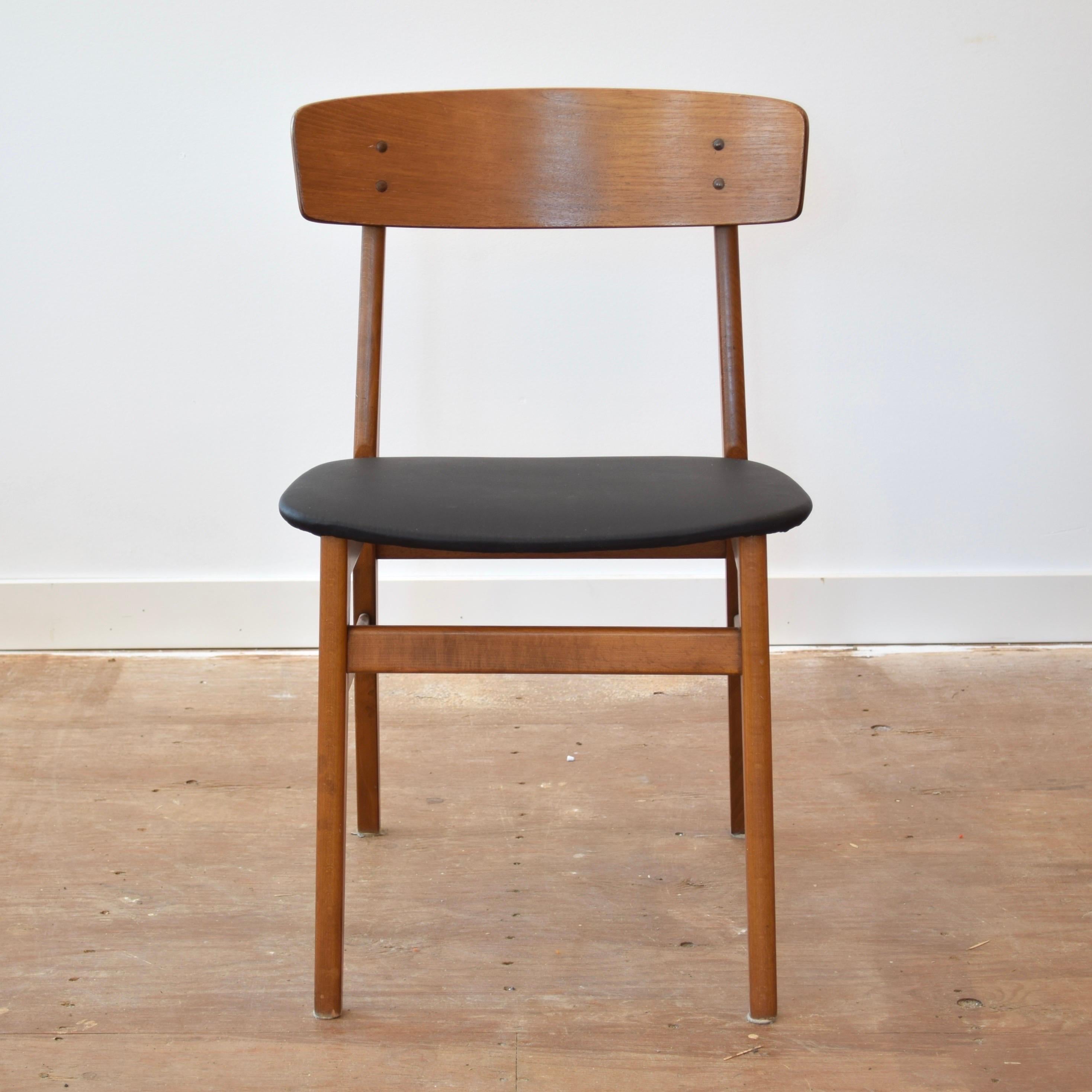 Mid Century Teak Dining Chair Set by Farstrup 5