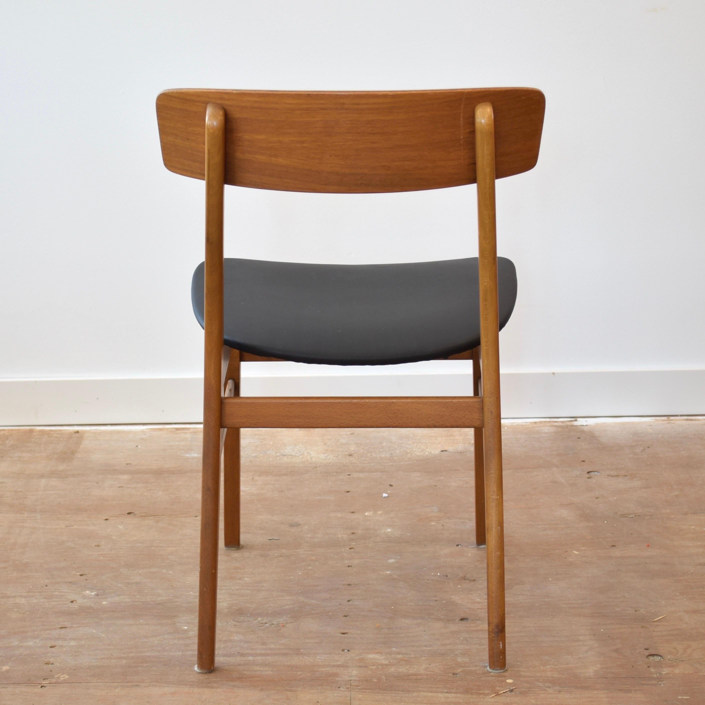 Mid Century Teak Dining Chair Set by Farstrup 1