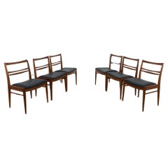 Retro Mid-Century Teak Dining Chairs, 1960s, Set of 6
