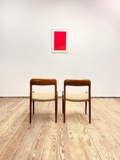 Mid-Century Teak Dining Chairs #75 by Niels O. Møller for J. L. Moller, Set of 2