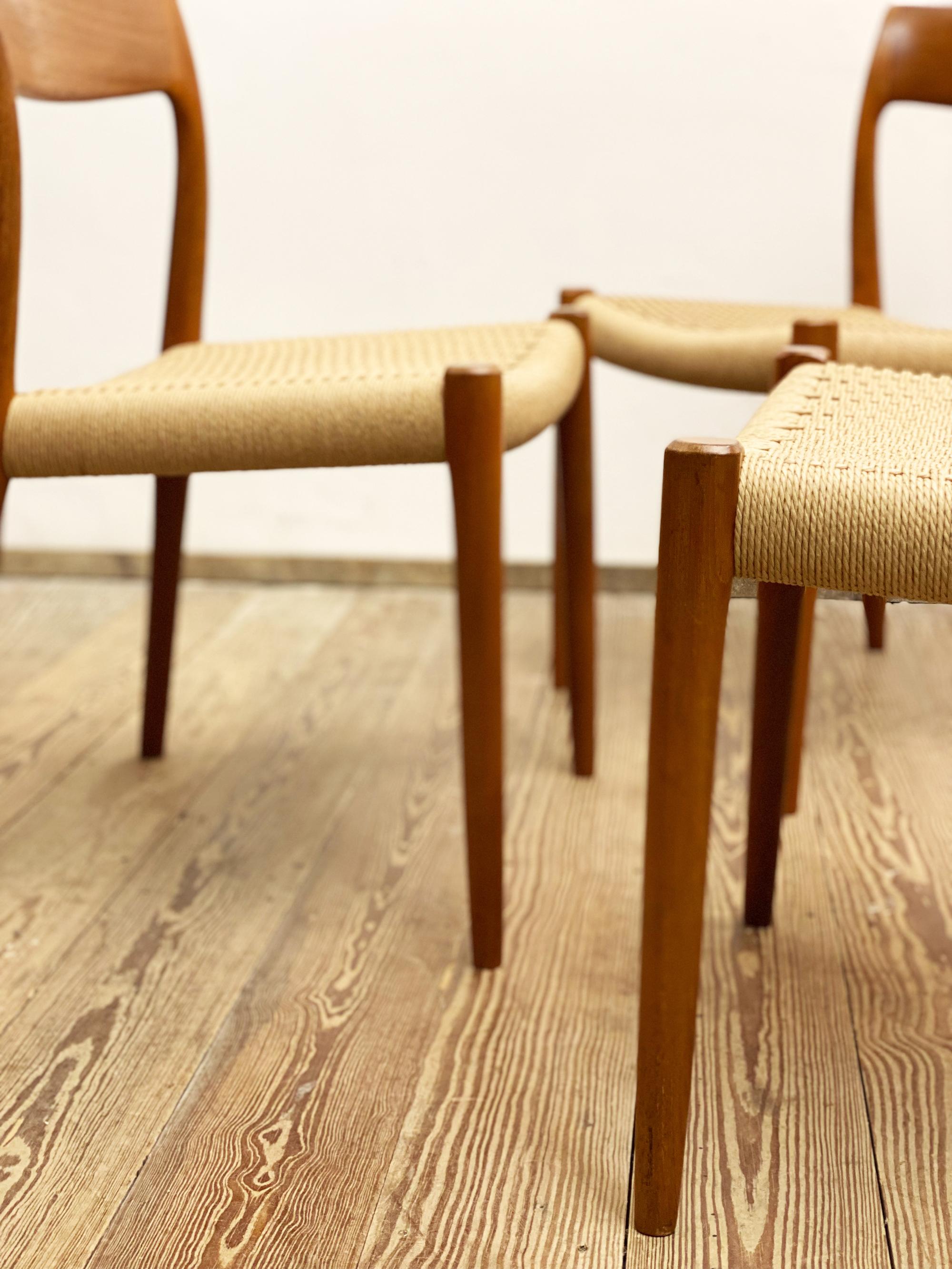 Mid-Century Teak Dining Chairs #77 by Niels O. Møller for J. L. Moller, Set of 6 4