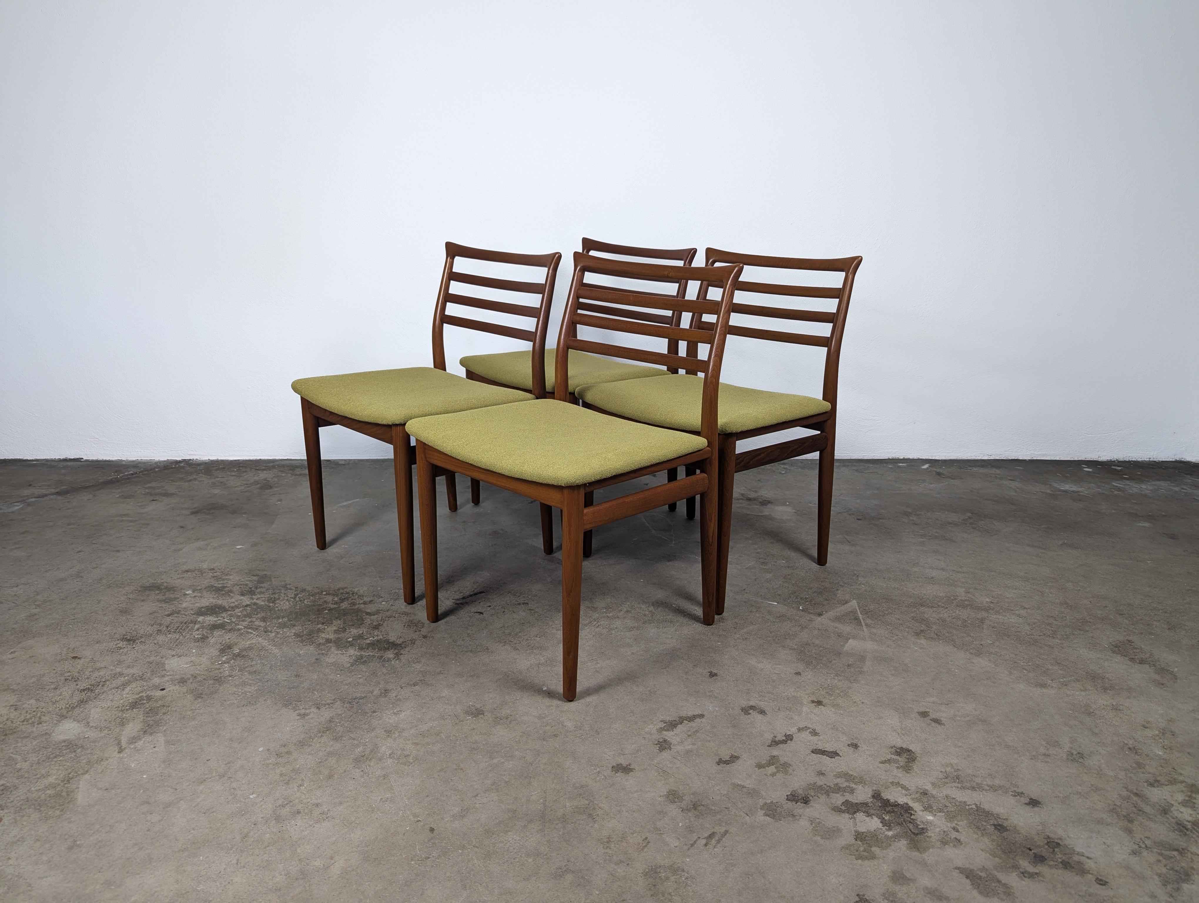 Sedie da pranzo in teak di Erling Torvits per Sorø Stolefabrik, 1960 ca. In condizioni ottime in vendita a Chino Hills, CA