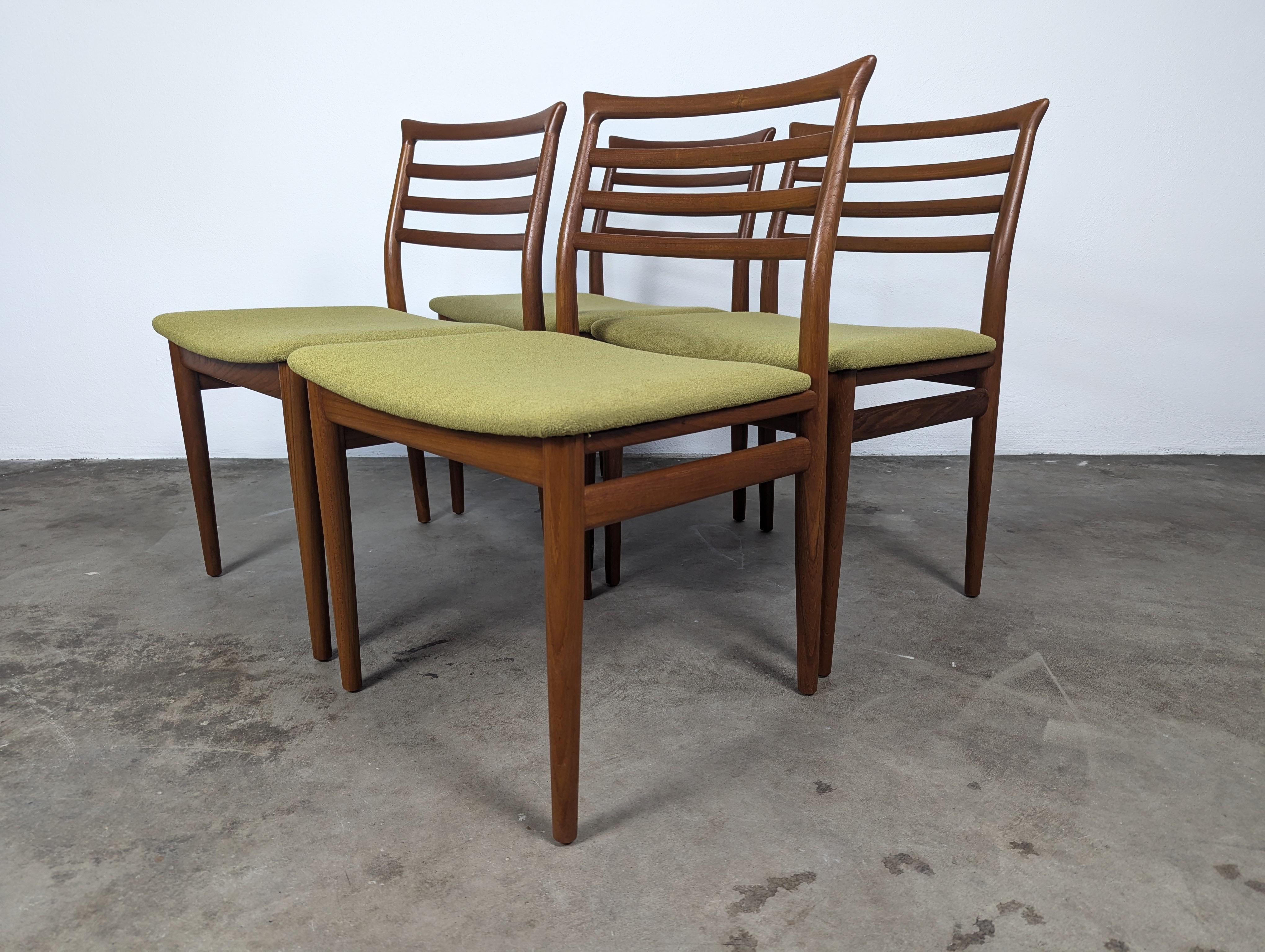 Metà XX secolo Sedie da pranzo in teak di Erling Torvits per Sorø Stolefabrik, 1960 ca. in vendita