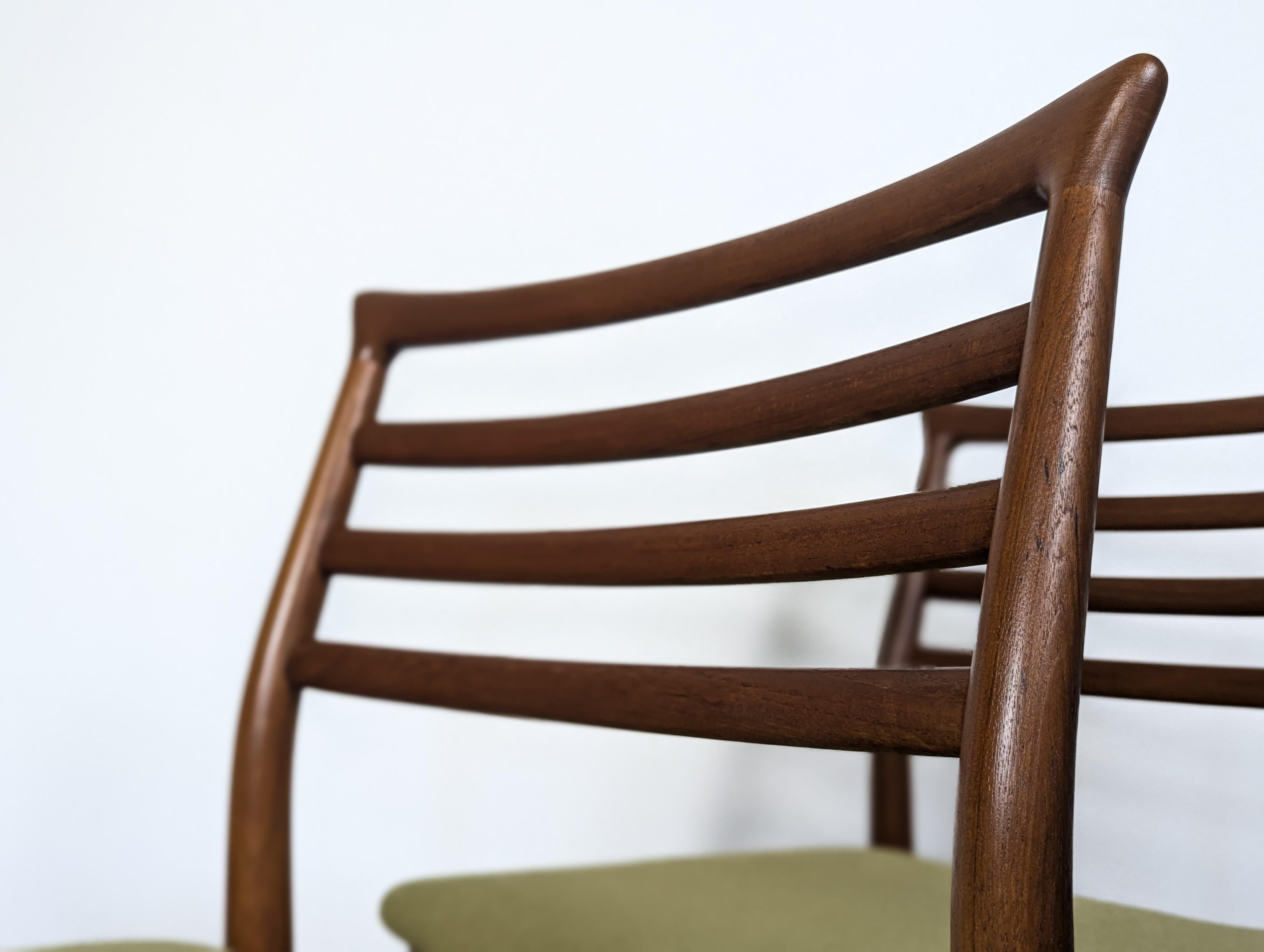 Sedie da pranzo in teak di Erling Torvits per Sorø Stolefabrik, 1960 ca. in vendita 1