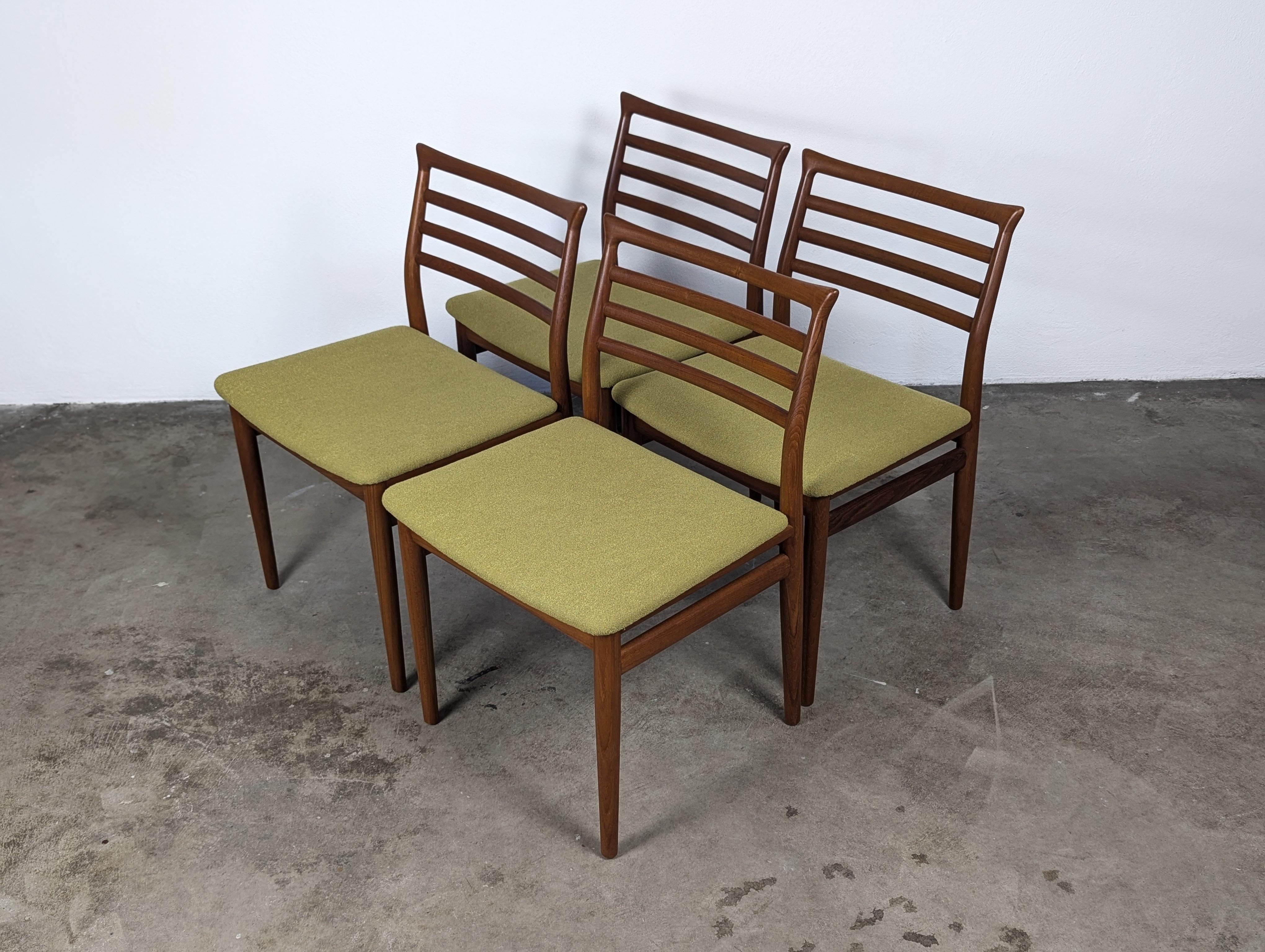 Sedie da pranzo in teak di Erling Torvits per Sorø Stolefabrik, 1960 ca. in vendita 2