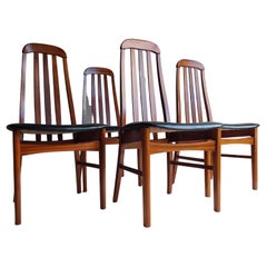 Chaises à manger en teck du milieu du siècle par Jentique Niels Koefoed Style, 70s set of 4