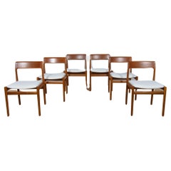 Retro  Mid-Century Teak Dining Chairs by Johannes Nørgaard for Nørgaards Møbelfabrik