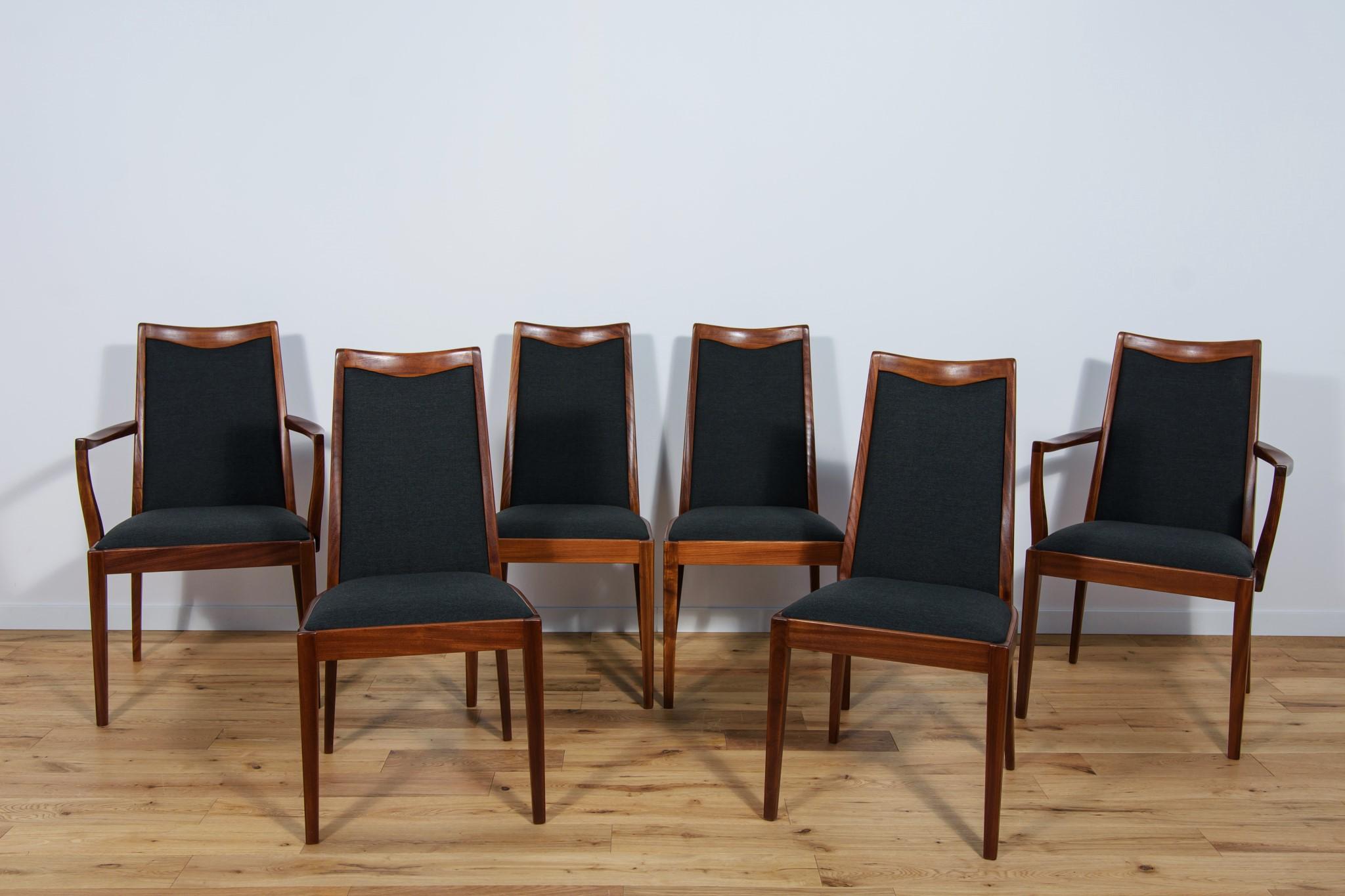 Sillas de comedor de teca de mediados de siglo de Leslie Dandy para G-Plan, Reino Unido, años 60 Moderno de mediados de siglo en venta