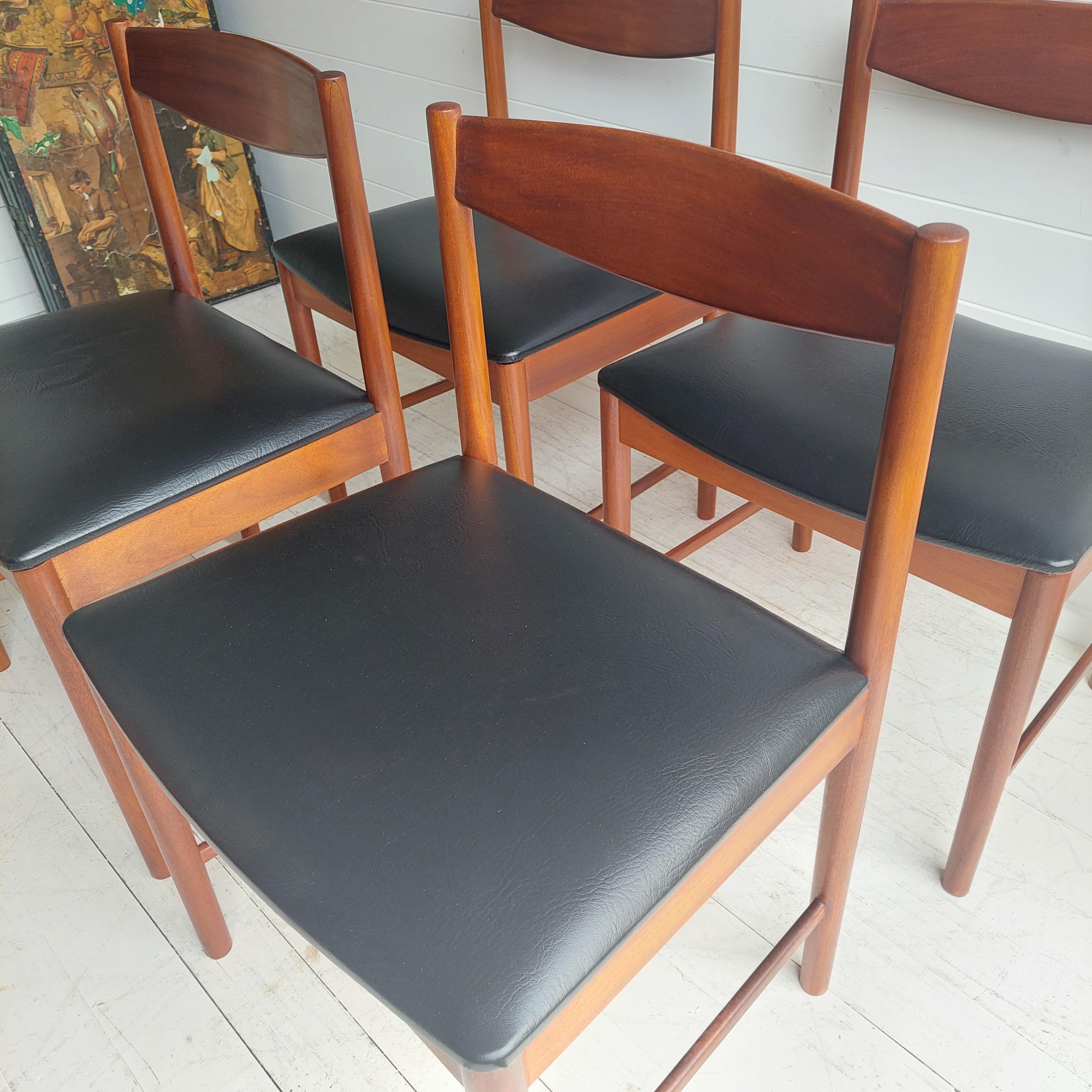 Mid Century Teak Dining Chairs By McIntosh 1960s Set Of 4 2