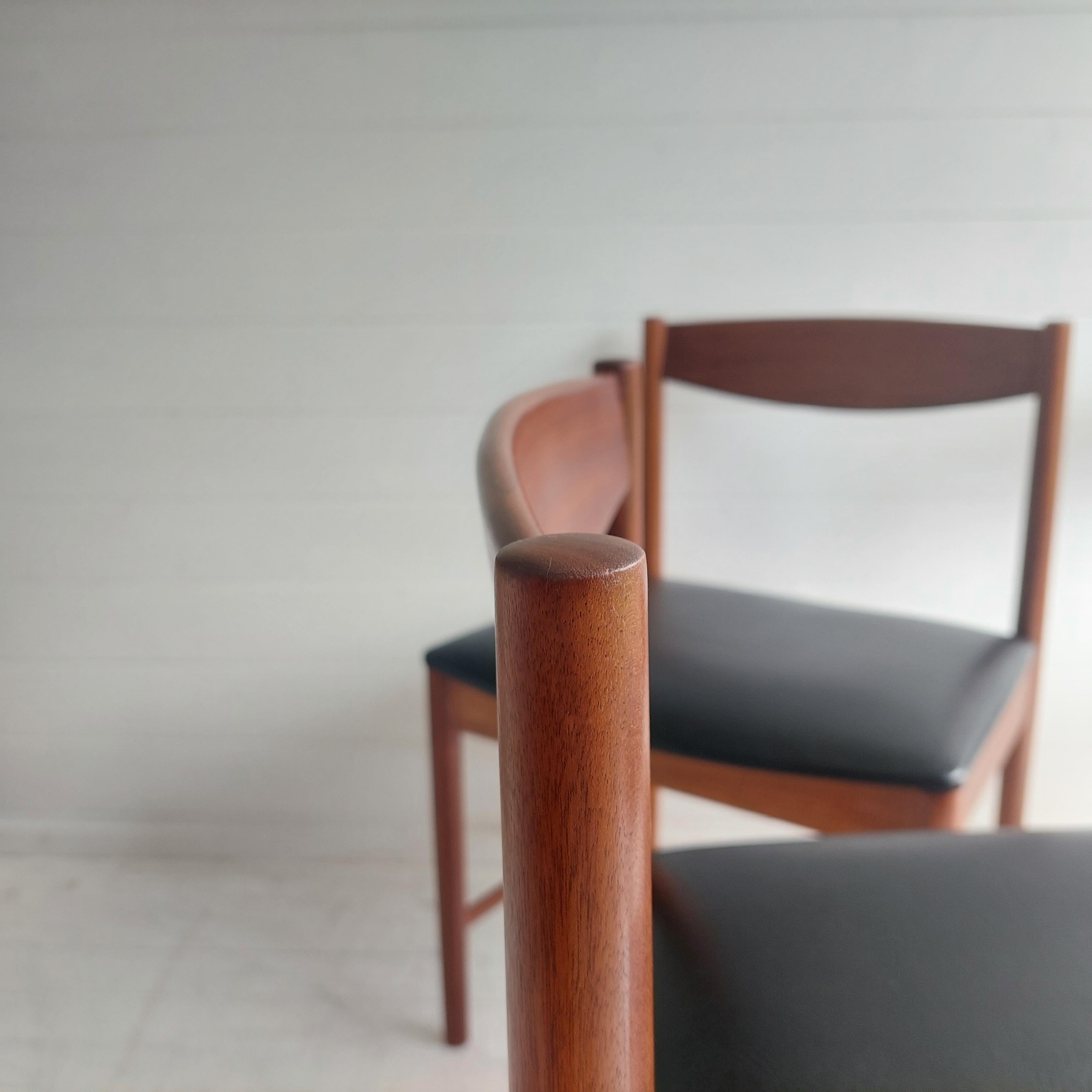 Mid Century Teak Dining Chairs By McIntosh 1960s Set Of 4 8