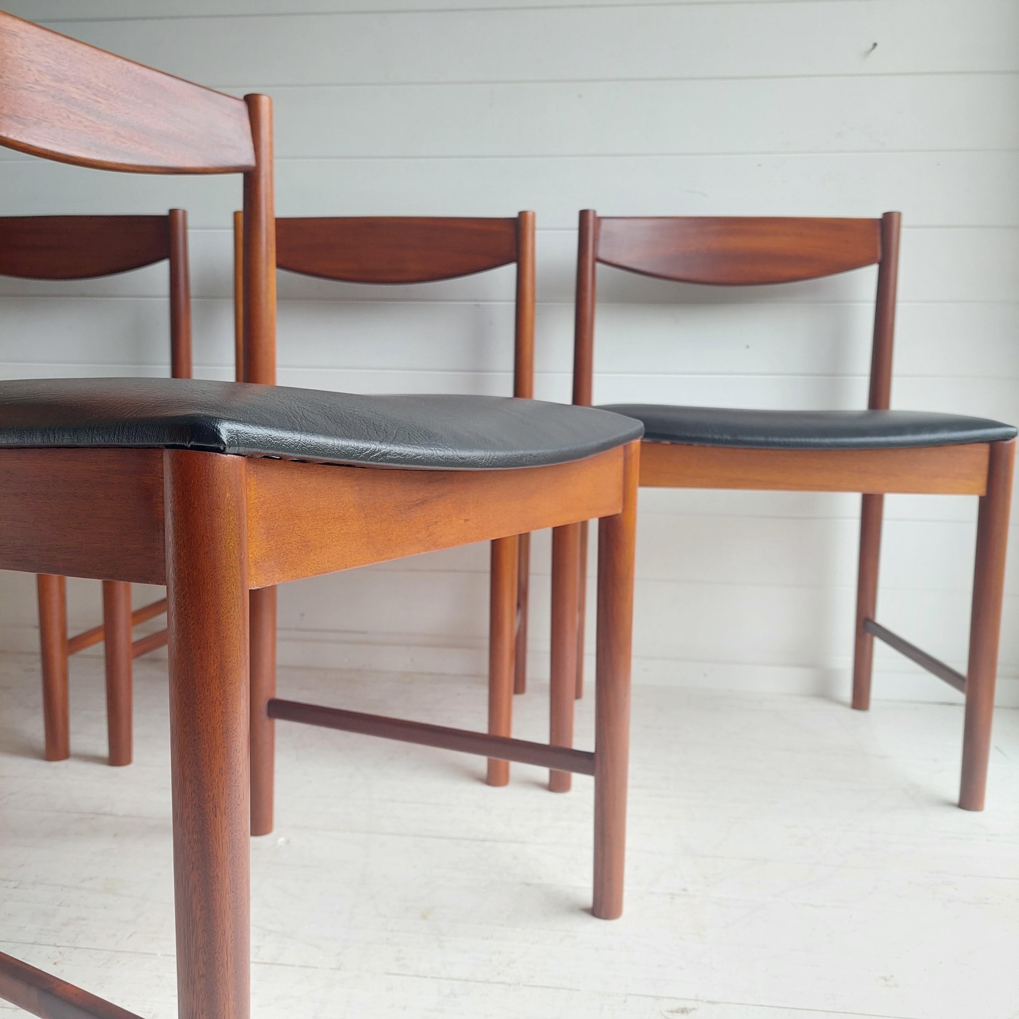 Mid-Century Modern Mid Century Teak Dining Chairs By McIntosh 1960s Set Of 4