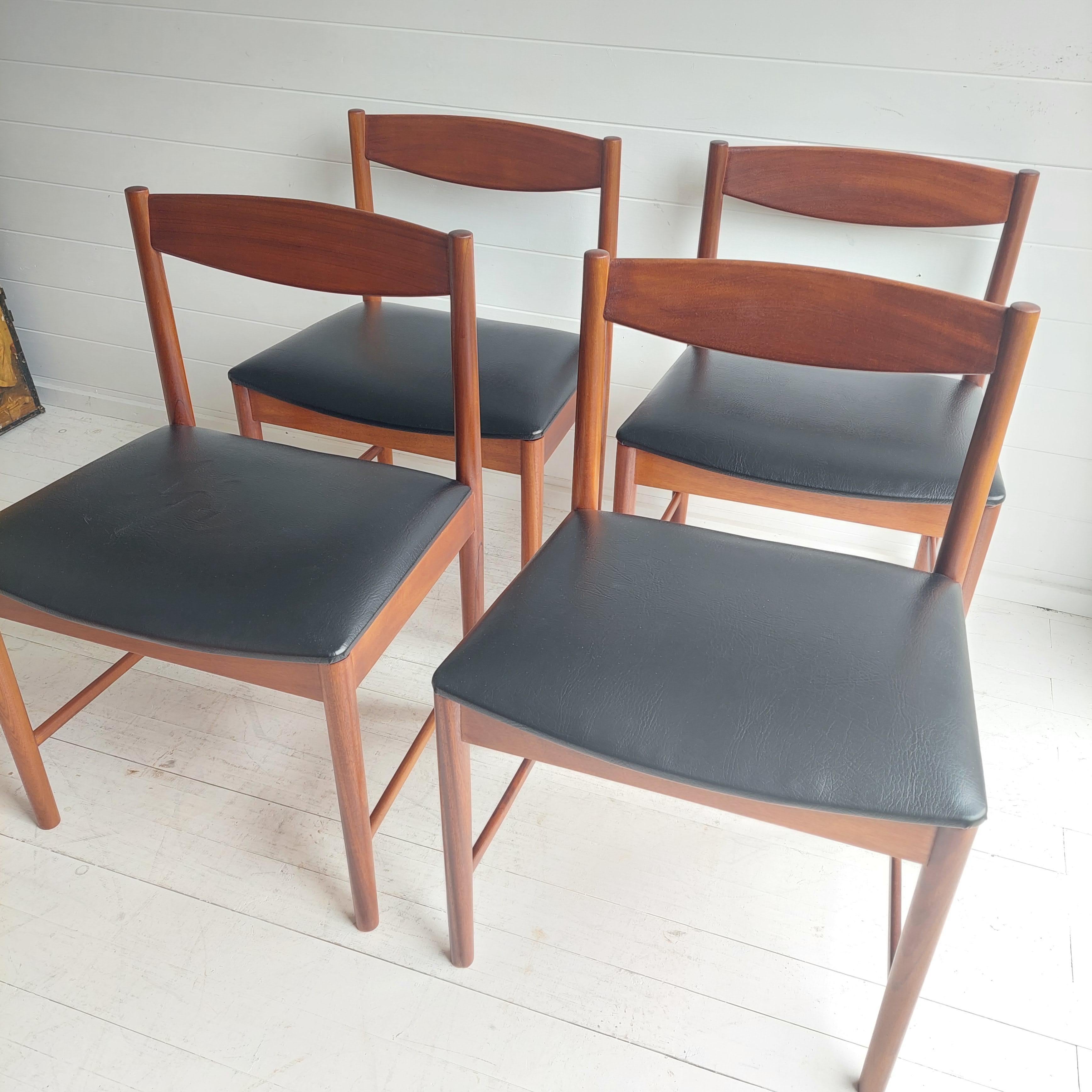 20th Century Mid Century Teak Dining Chairs By McIntosh 1960s Set Of 4