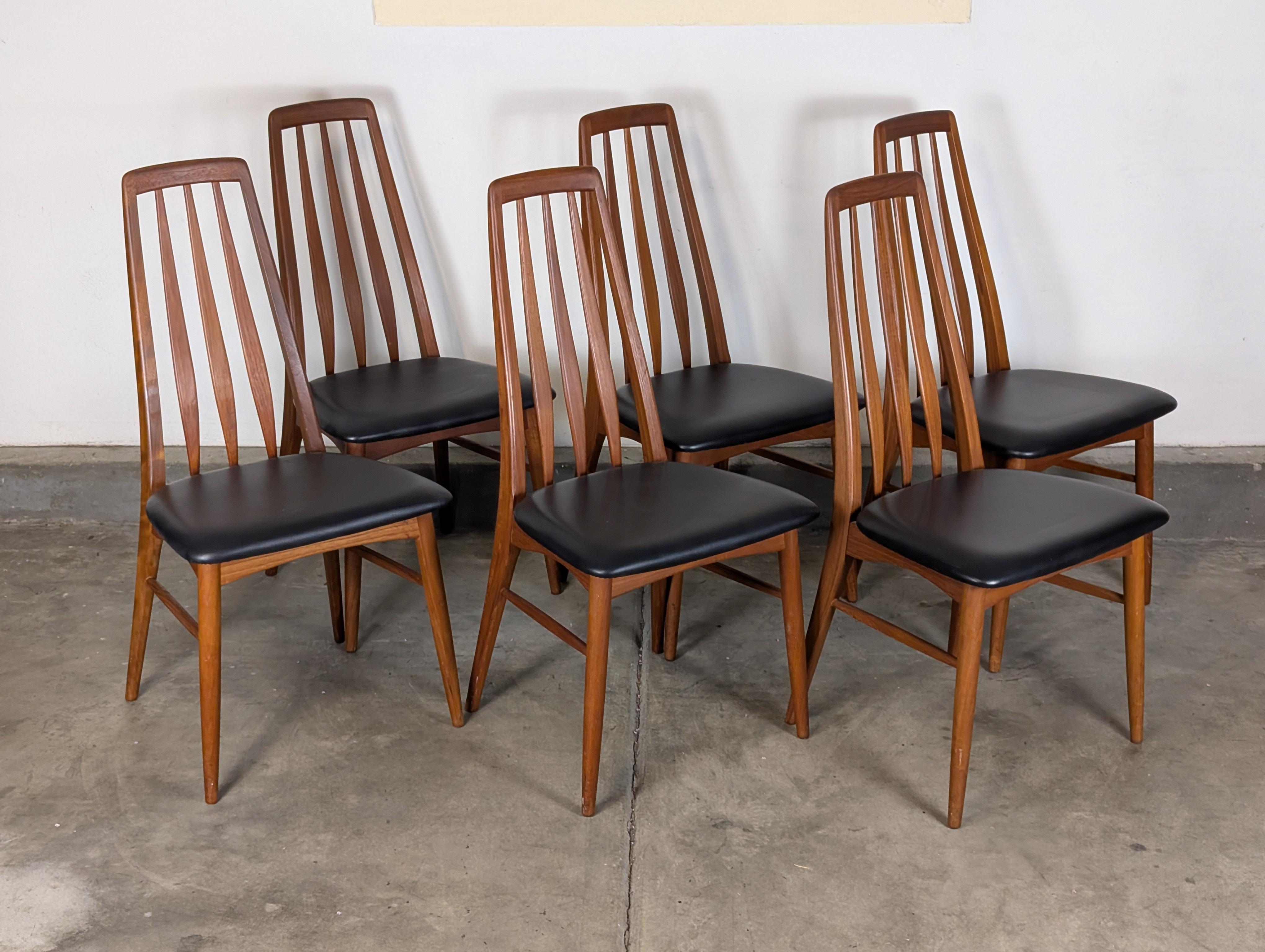 Mid Century Teak Esstisch Eva Stühle von Niels Kofoed für Koefoeds Hornslet, um 1960 im Angebot 4