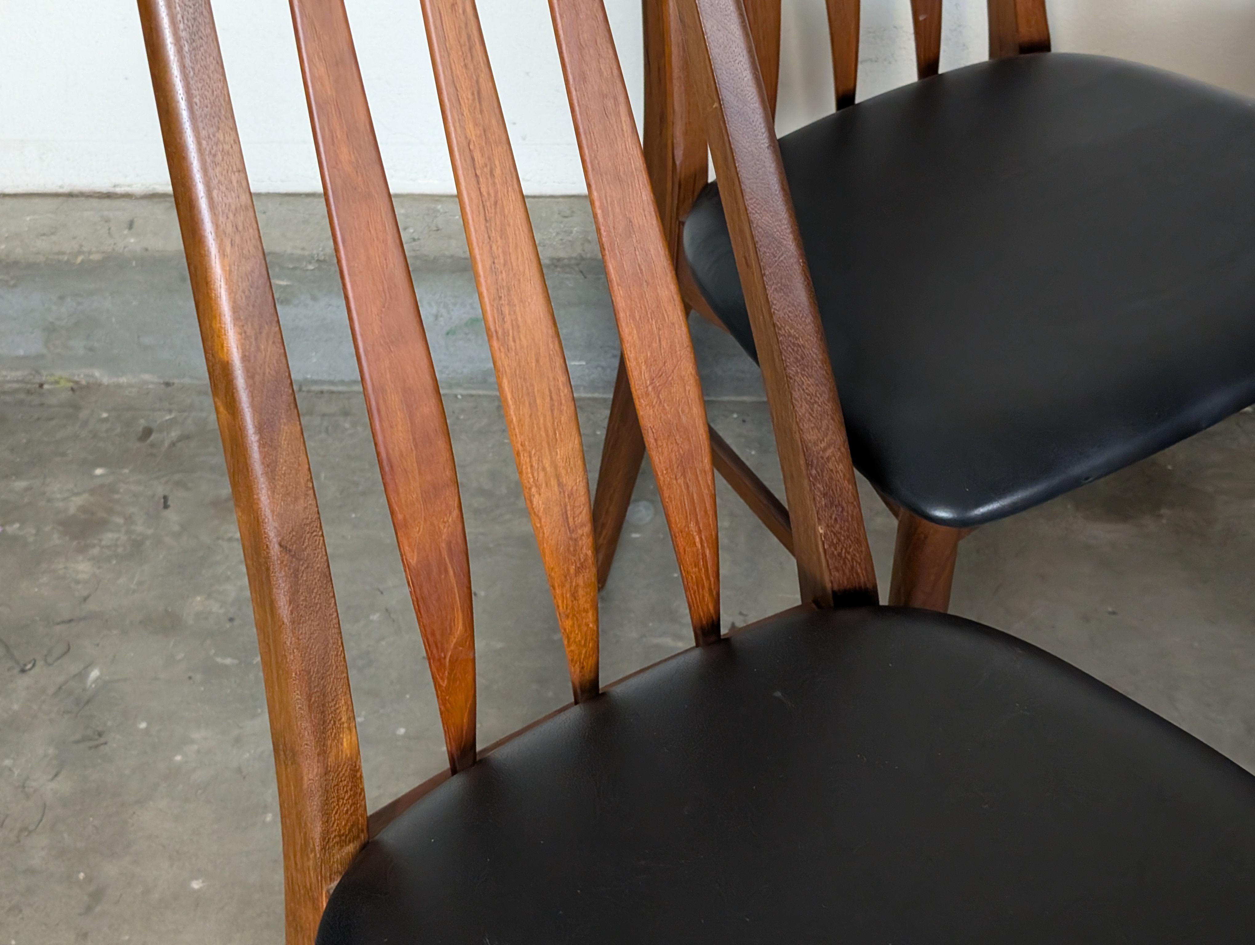 Mid Century Teak Esstisch Eva Stühle von Niels Kofoed für Koefoeds Hornslet, um 1960 im Angebot 5