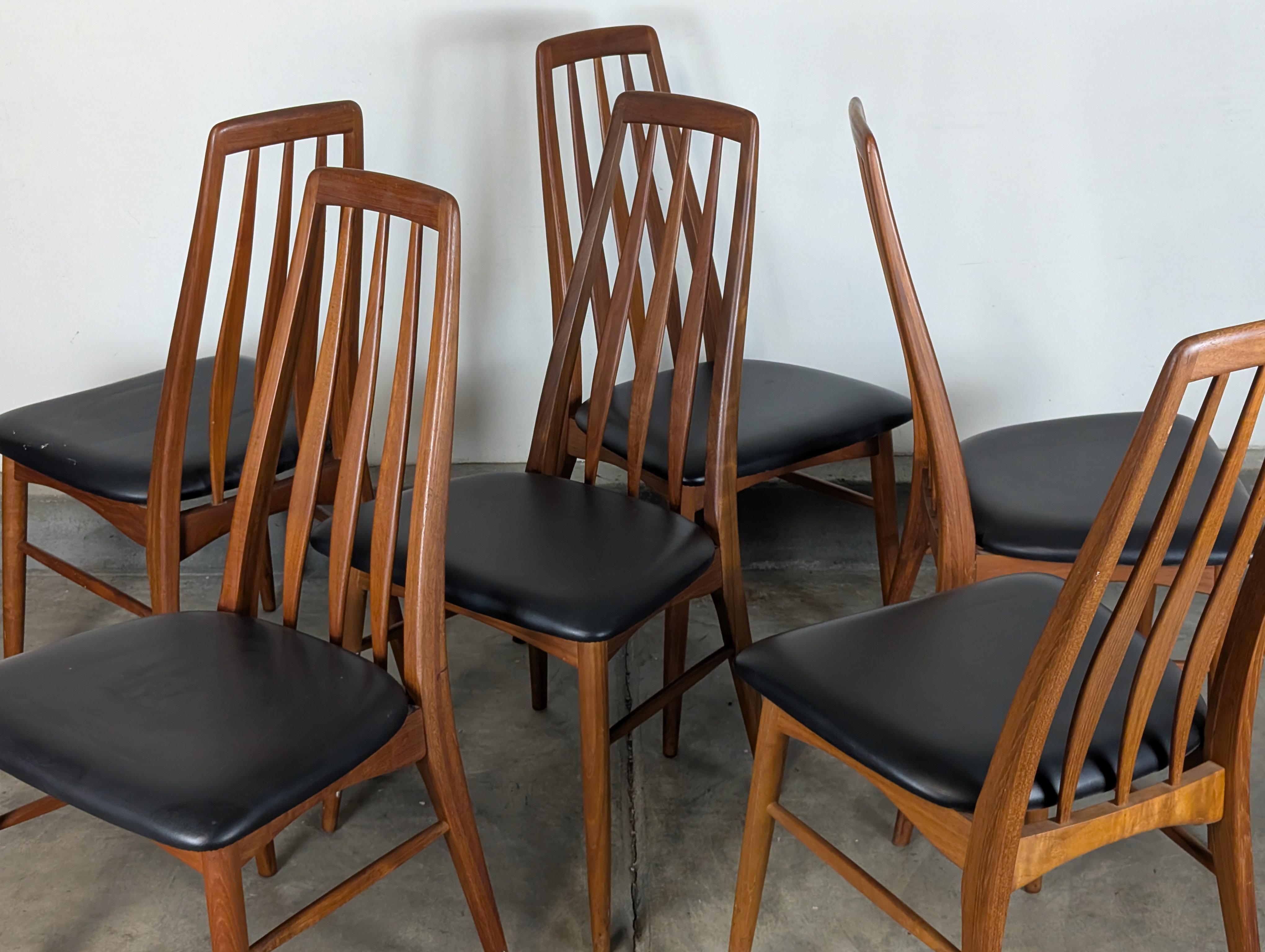 Mid Century Teak Esstisch Eva Stühle von Niels Kofoed für Koefoeds Hornslet, um 1960 im Angebot 6