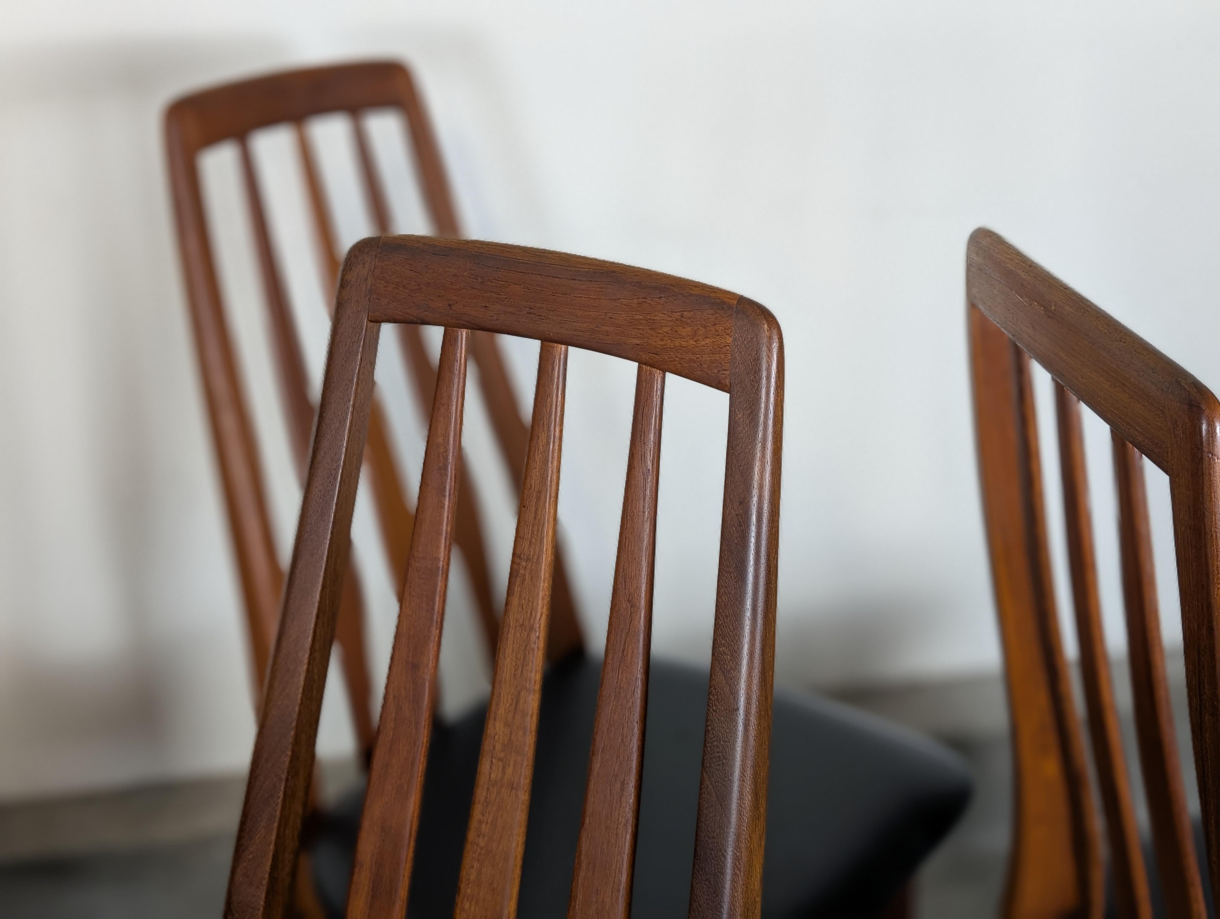 Mid Century Teak Esstisch Eva Stühle von Niels Kofoed für Koefoeds Hornslet, um 1960 im Angebot 7