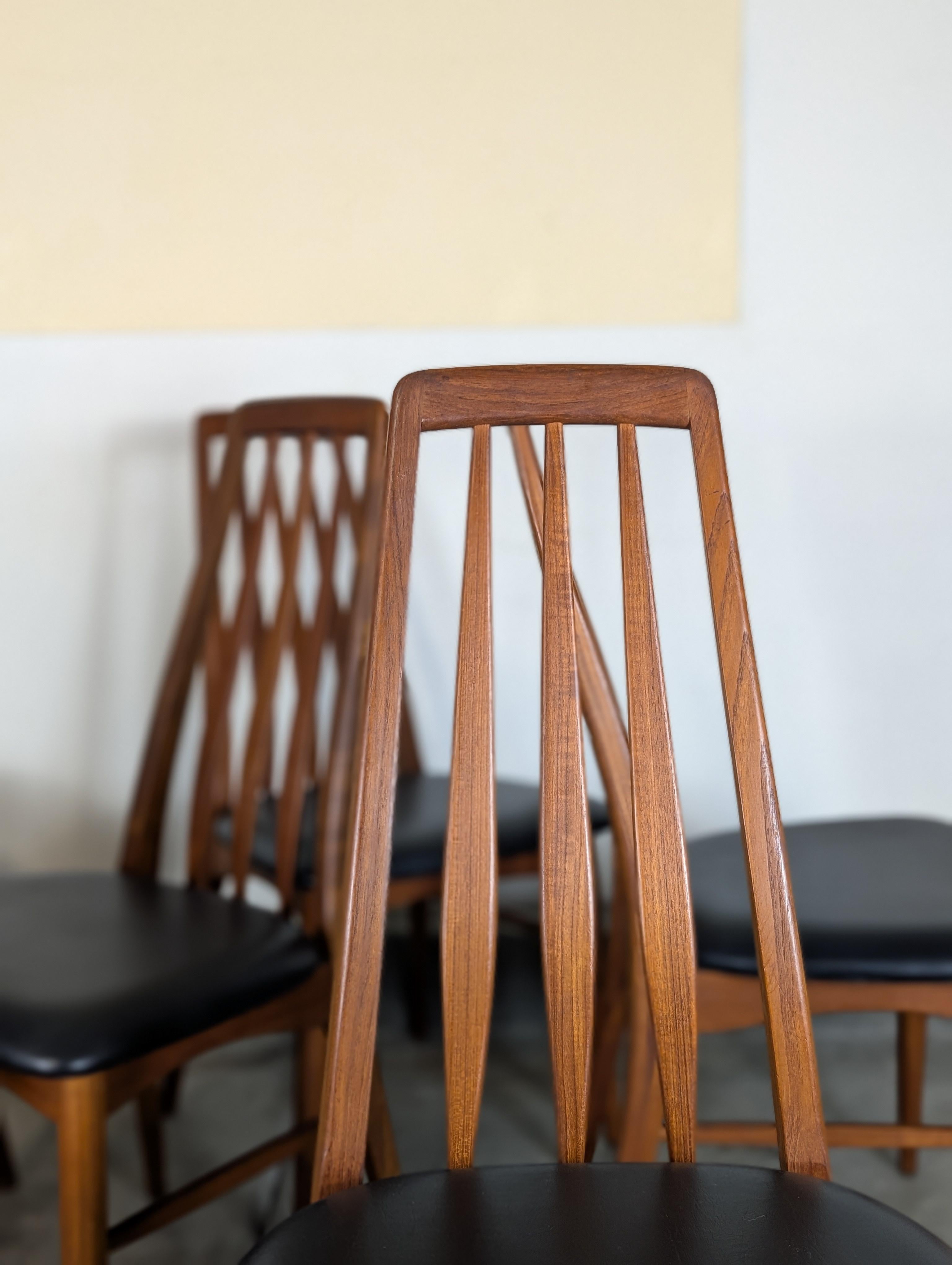 Mid Century Teak Esstisch Eva Stühle von Niels Kofoed für Koefoeds Hornslet, um 1960 im Angebot 8