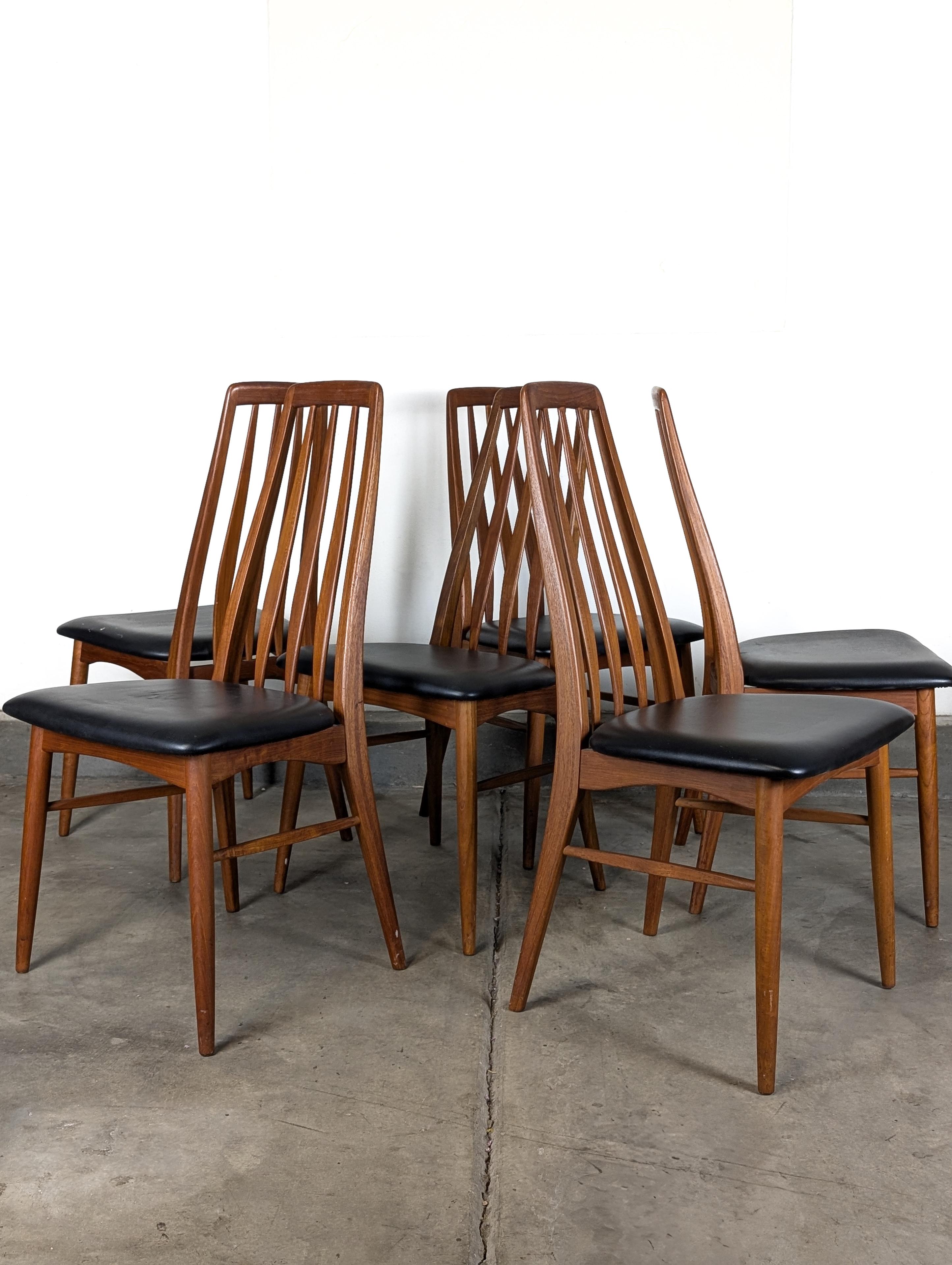 Mid Century Teak Esstisch Eva Stühle von Niels Kofoed für Koefoeds Hornslet, um 1960 im Angebot 10