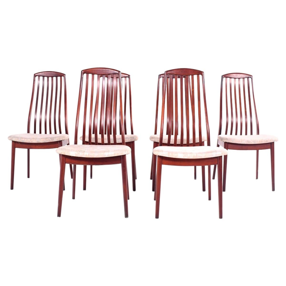 Mid Century Teak Dining Chairs by Preben Schou