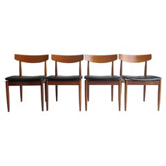 Midcentury Teak Dining Chairs Danish by Ib Kofod Larsen for G Plan Set of 4