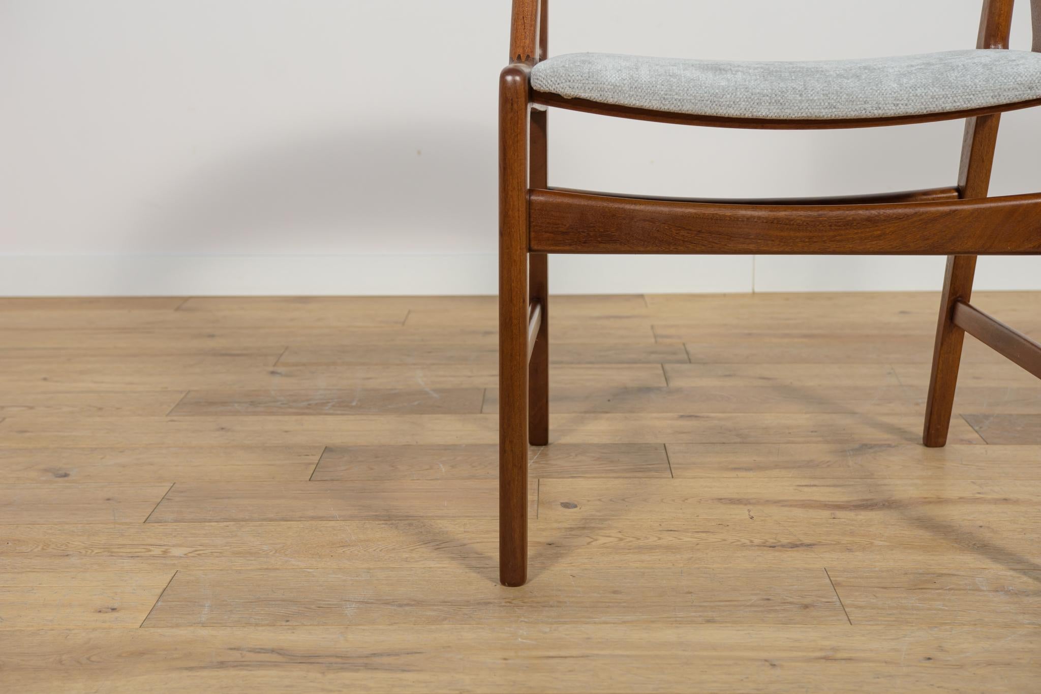 Chaises de salle à manger en teck du milieu du siècle, Danemark, années 1960, ensemble de 4 en vente 10