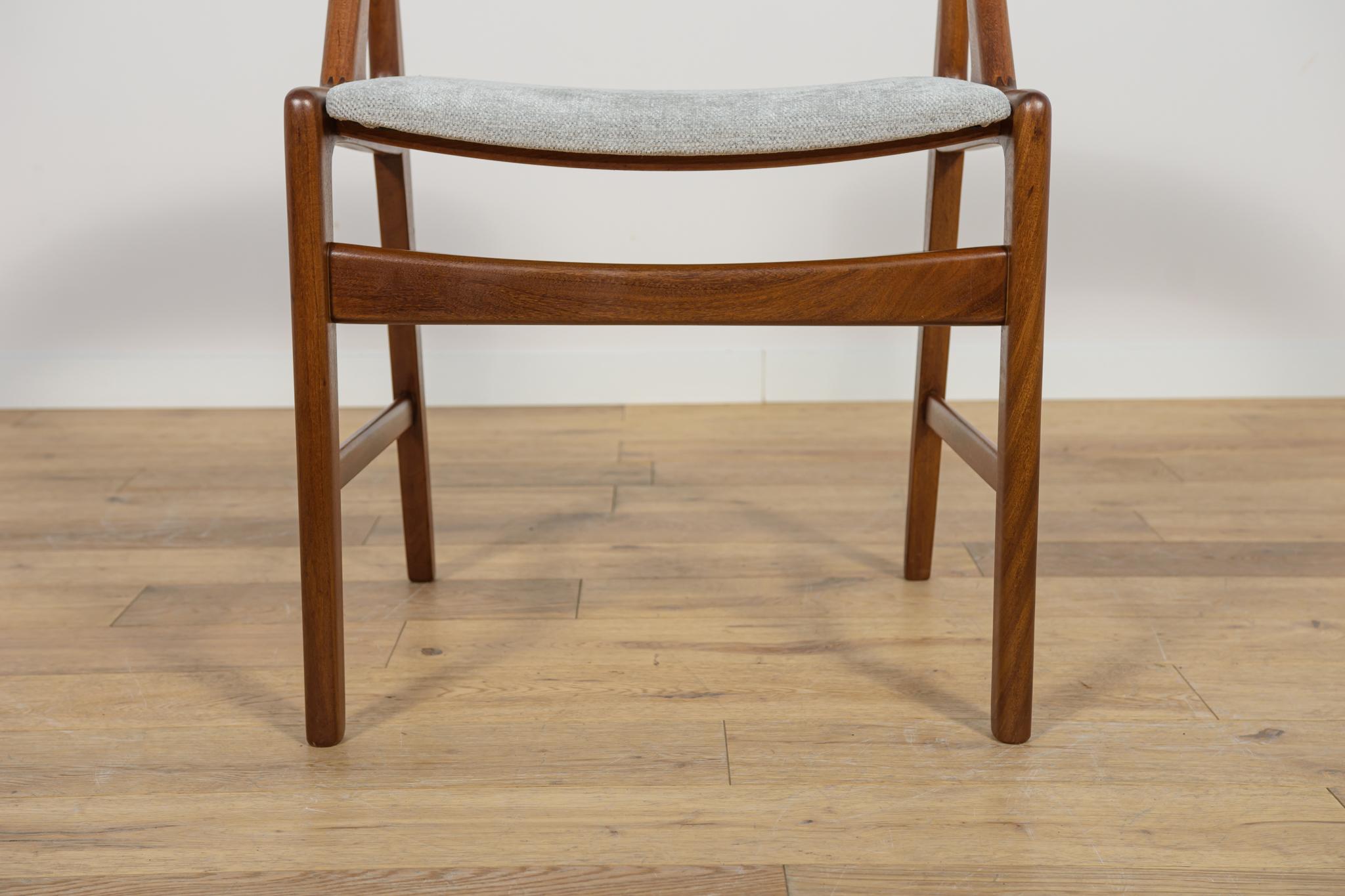 Chaises de salle à manger en teck du milieu du siècle, Danemark, années 1960, ensemble de 4 en vente 11
