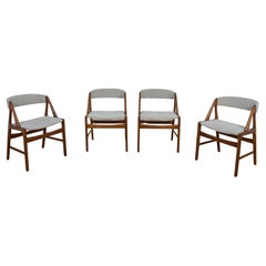 Mid-Century Teak Dining Chairs, Denmark 1960s, Set of 4