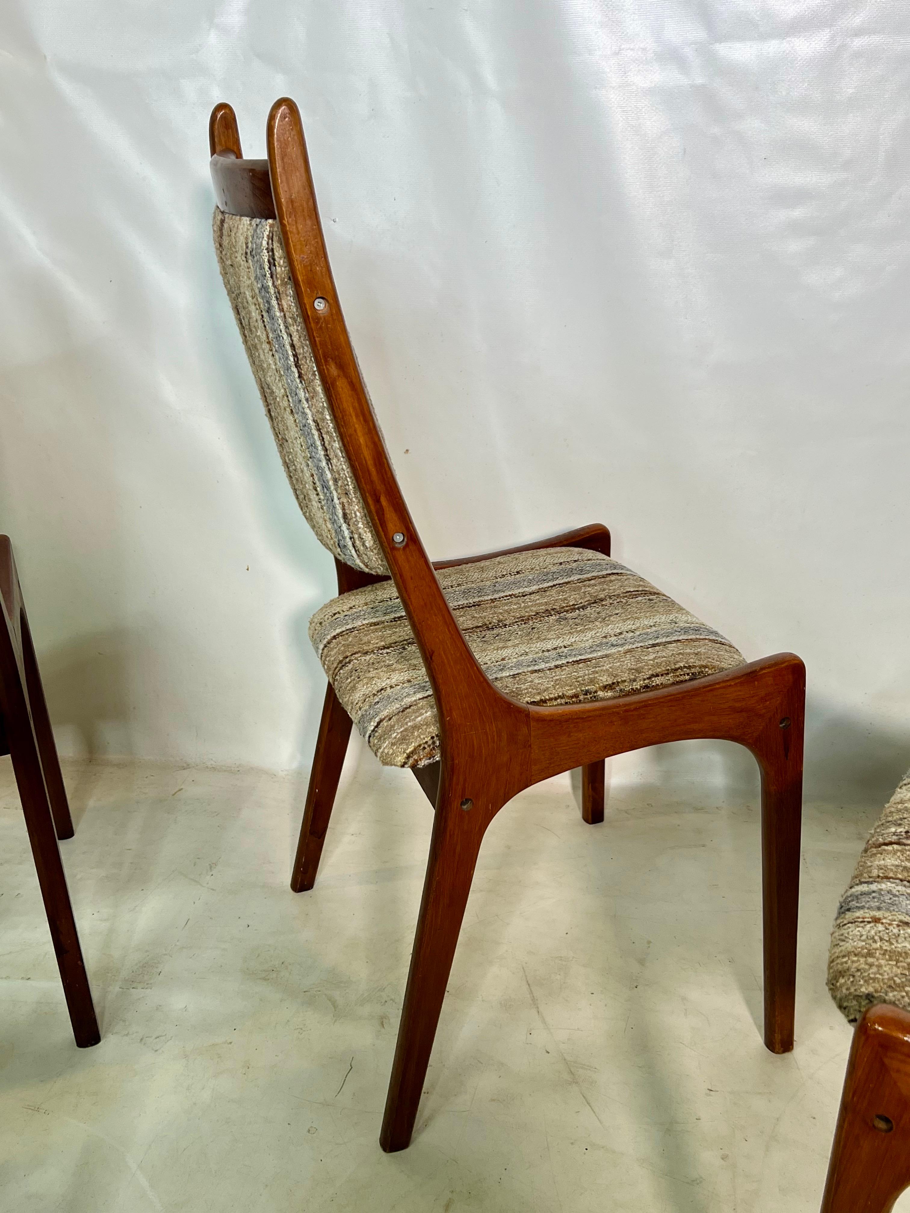 Mid-Century Teak Esszimmerstühle von R. Huber & Co. 6er Set im Angebot 5