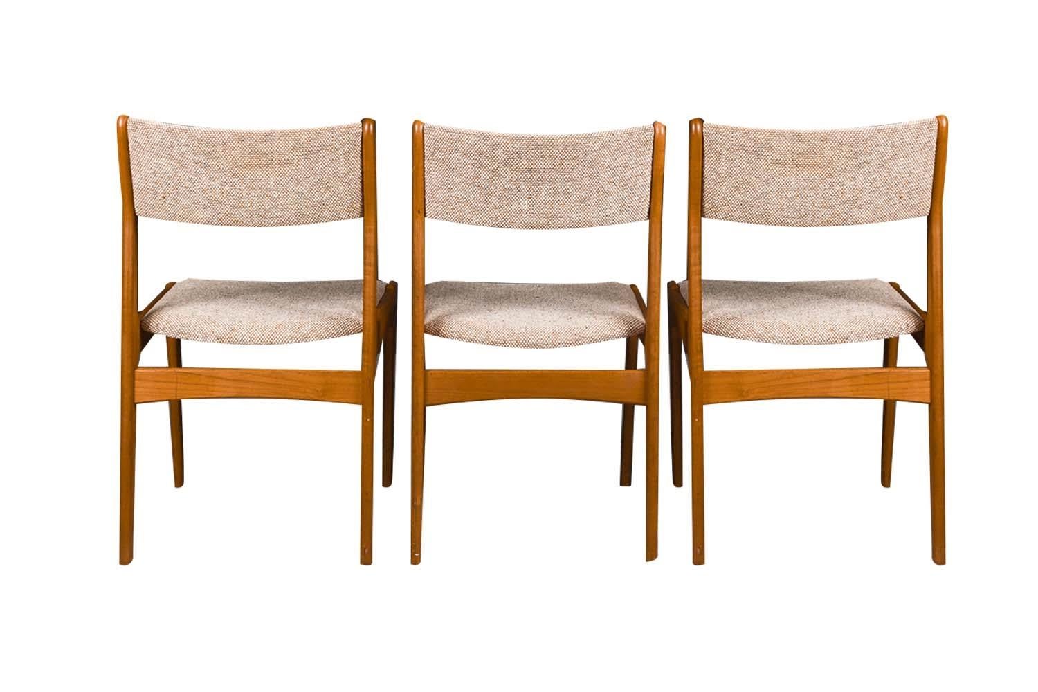 Mid-Century Modern Midcentury Teak Dining Chairs Scandinavia Woodworks Co. For Sale