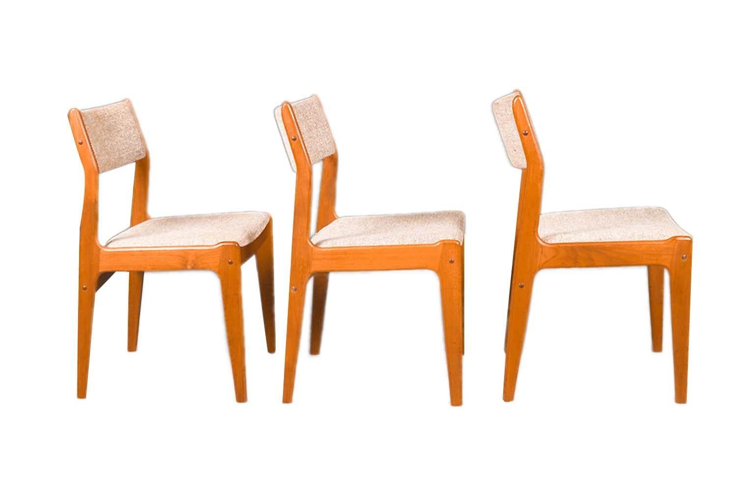 Singaporean Midcentury Teak Dining Chairs Scandinavia Woodworks Co. For Sale