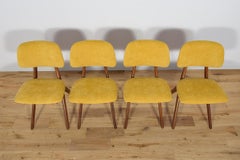 Mid-Century Teak Dining Chairs Scissor by Louis van Teefelen for Wébé.