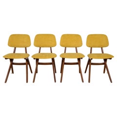 Mid-Century Teak Dining Chairs  Scissor by Louis van Teefelen for Wébé.